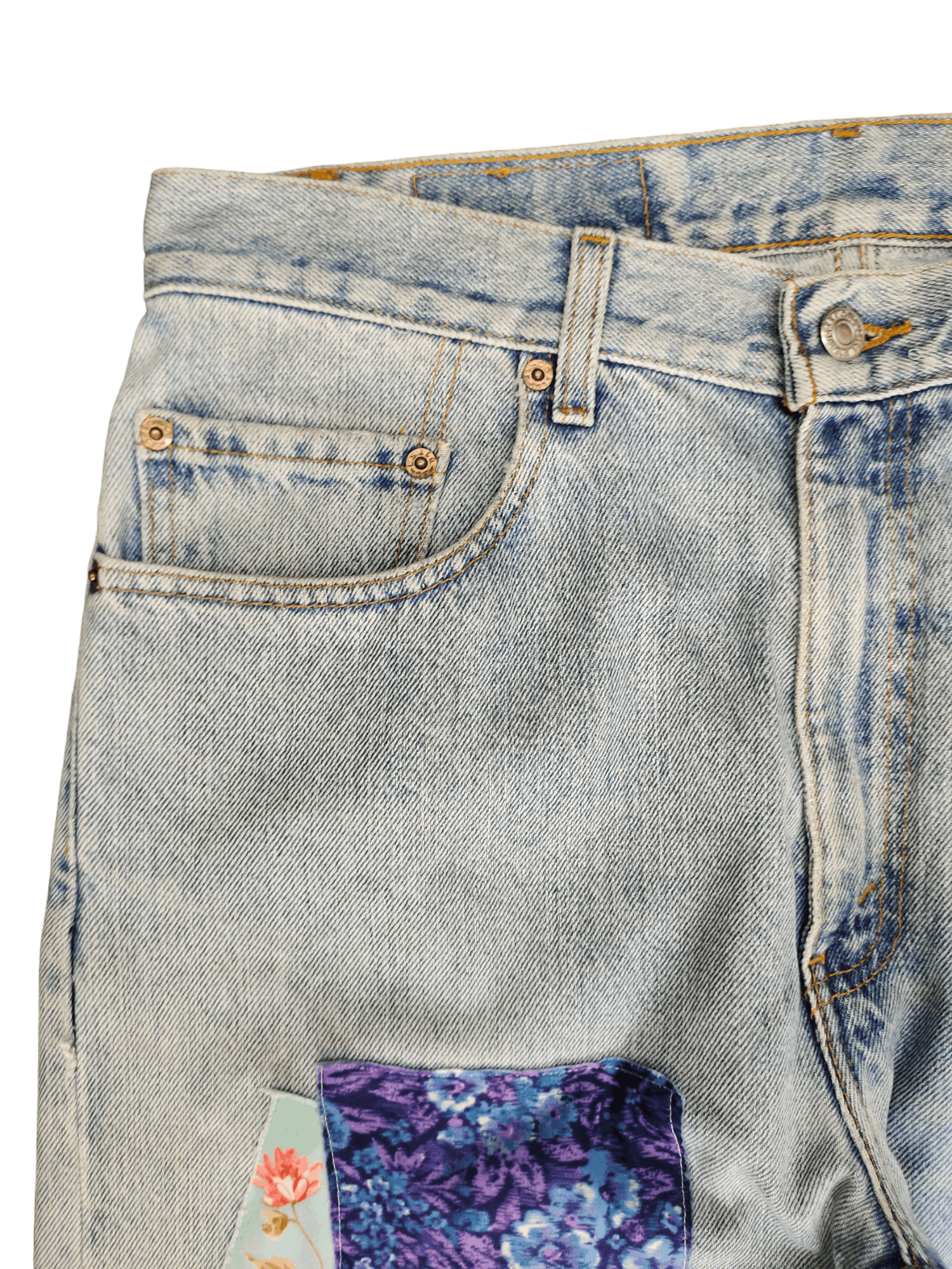 Levi's Vintage 90s Levis Lot 505 Regular Fit Straight Leg Custom Size US 33 - 4 Thumbnail