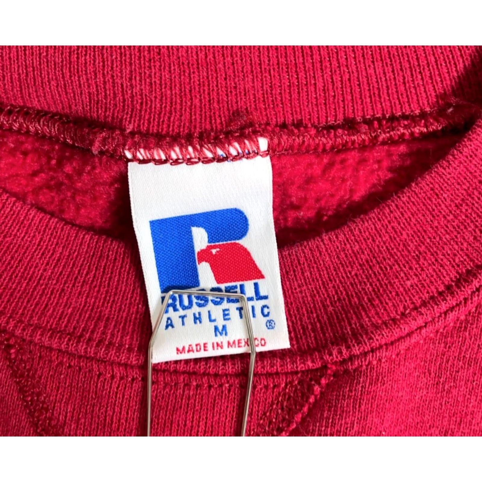 Russell Athletic VINTAGE Russell Athletic Sweatshirt Men M Red Crewneck 90s Solid 50/50 VTG Size US M / EU 48-50 / 2 - 3 Thumbnail