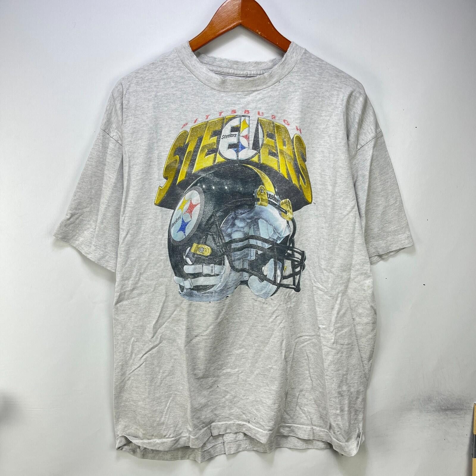 Other Vintage 90s Pittsburgh Steelers Helmet T Shirt 2XL Size ONE SIZE - 1 Thumbnail