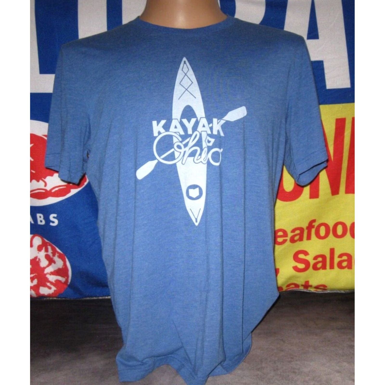 Vintage OHIO KAYAK Shirt Adult XL Kayaking Ohio is Home FISHING OUTDOORS Men's T Size US XL / EU 56 / 4 - 2 Thumbnail