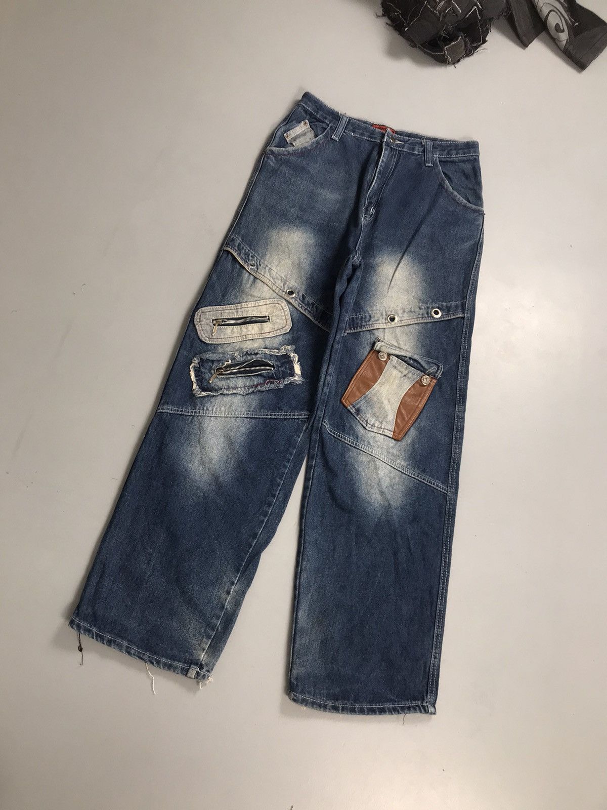 JNCO Vintage tiantangniao multi-pocket denim Size US 32 / EU 48 - 3 Thumbnail