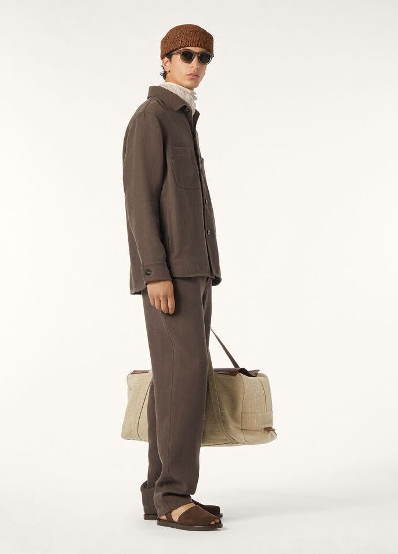 Loro Piana o1srvl11e0526 FAP3580 Bram Pant in Brown Size US 36 / EU 52 - 2 Thumbnail