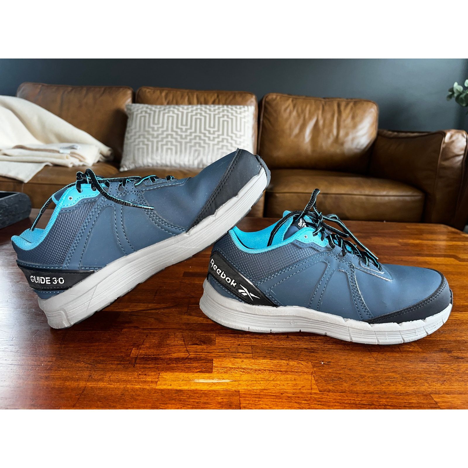Reebok Reebok Steel Toe EH Guide Cross Trainer Work Shoes Blue 8M Size US 8 / IT 38 - 4 Thumbnail