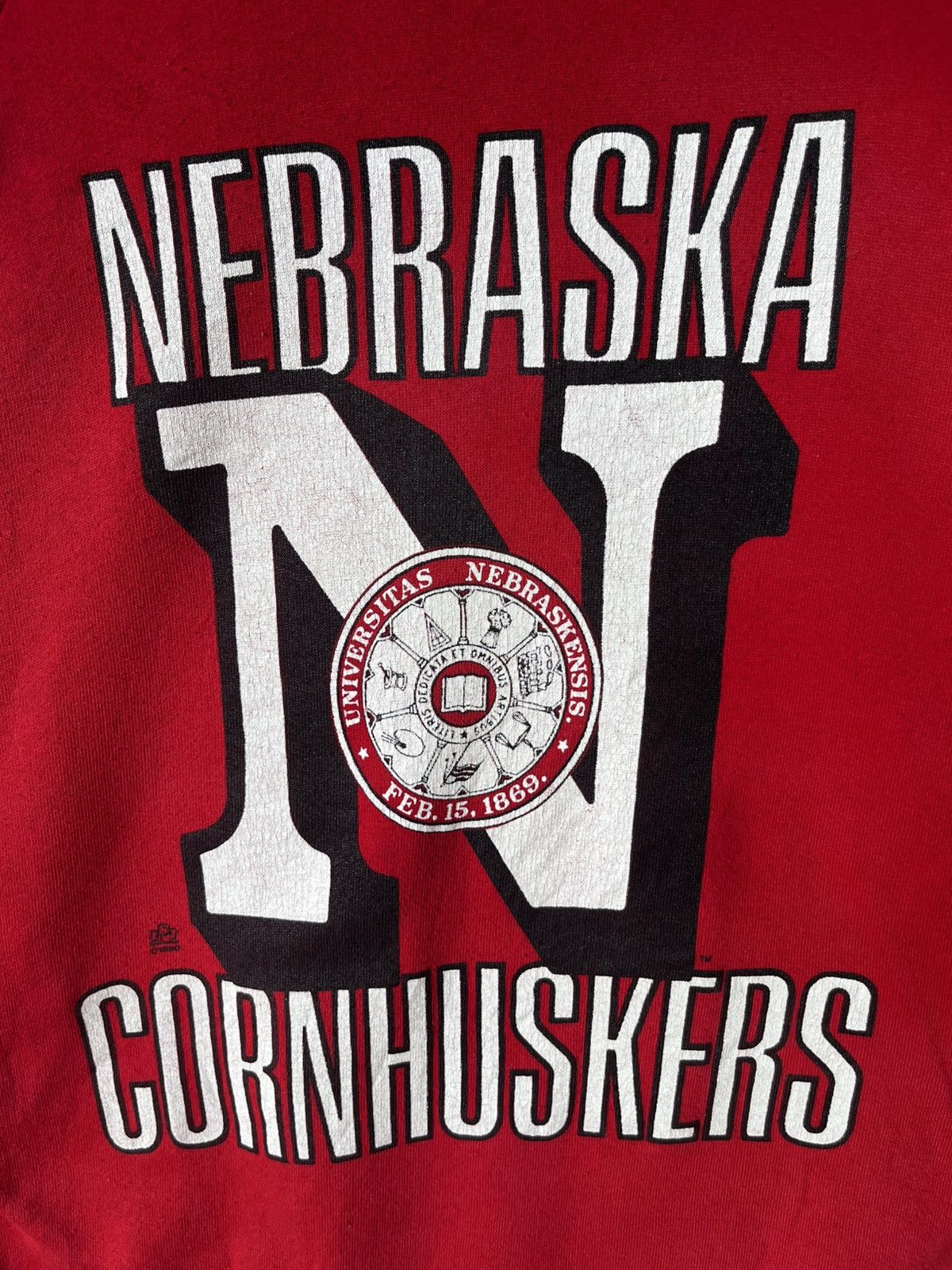 Jerzees Vintage 90s University Nebraska Sweatshirt Size US L / EU 52-54 / 3 - 3 Thumbnail