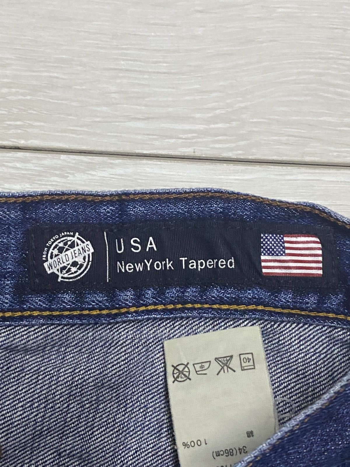 Japanese Brand Vintage Back Number Fade Wash Distressed Jeans Size US 34 / EU 50 - 11 Thumbnail