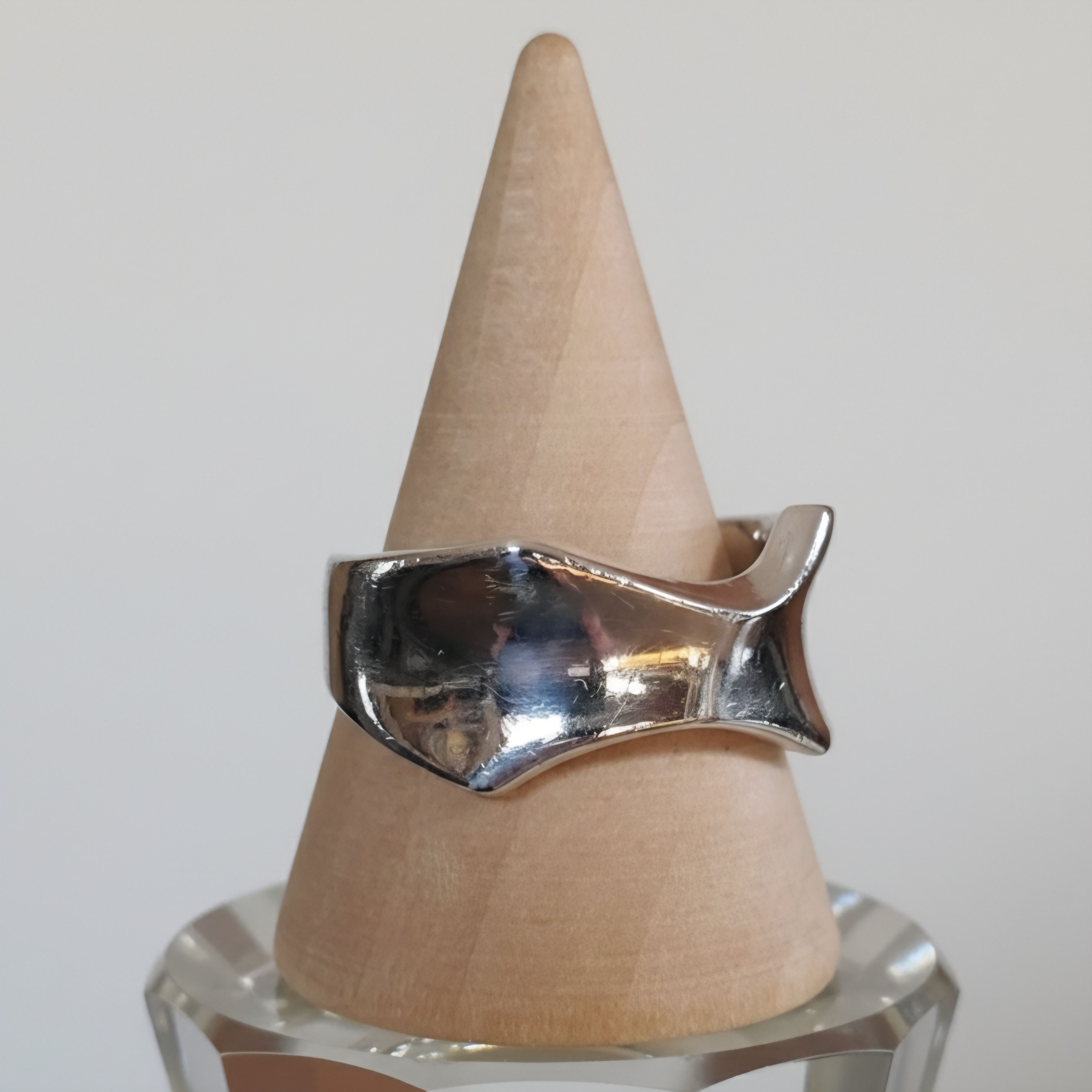 Other Abstract Size 7.75 Ring 925 Sterling Silver Vintage Bowtie Size ONE SIZE - 2 Thumbnail