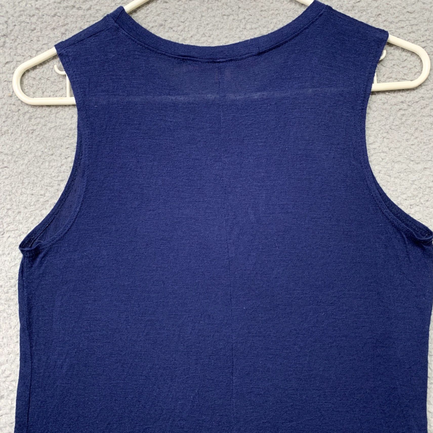 Vintage Rebellious One Tank Top Women’s Small Blue White Graphic Rounded Hem Shirt Womens Tank Top Short Sleeveless Round Neck Size S / US 4 / IT 40 - 5 Thumbnail