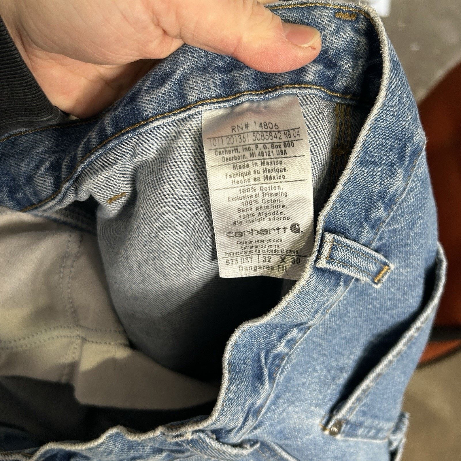 Carhartt Vintage Carhartt Logger Denim DoubleKnee Pants “Darkstone” Size US 32 / EU 48 - 11 Thumbnail