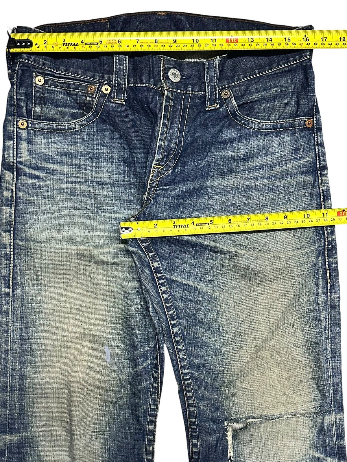 Levi's Levis 507 Vintage Distressed Wideleg Baggy Style Faded Size US 32 / EU 48 - 12 Thumbnail