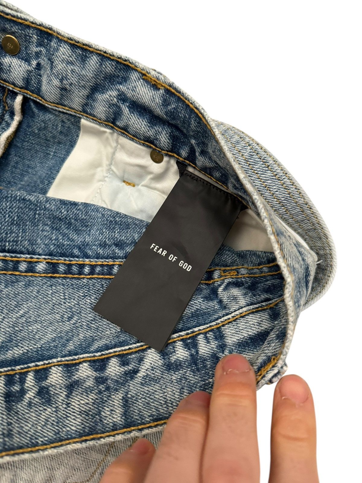 Fear of God Inside Out Belt Drawstring Denim Size US 28 / EU 44 - 10 Thumbnail