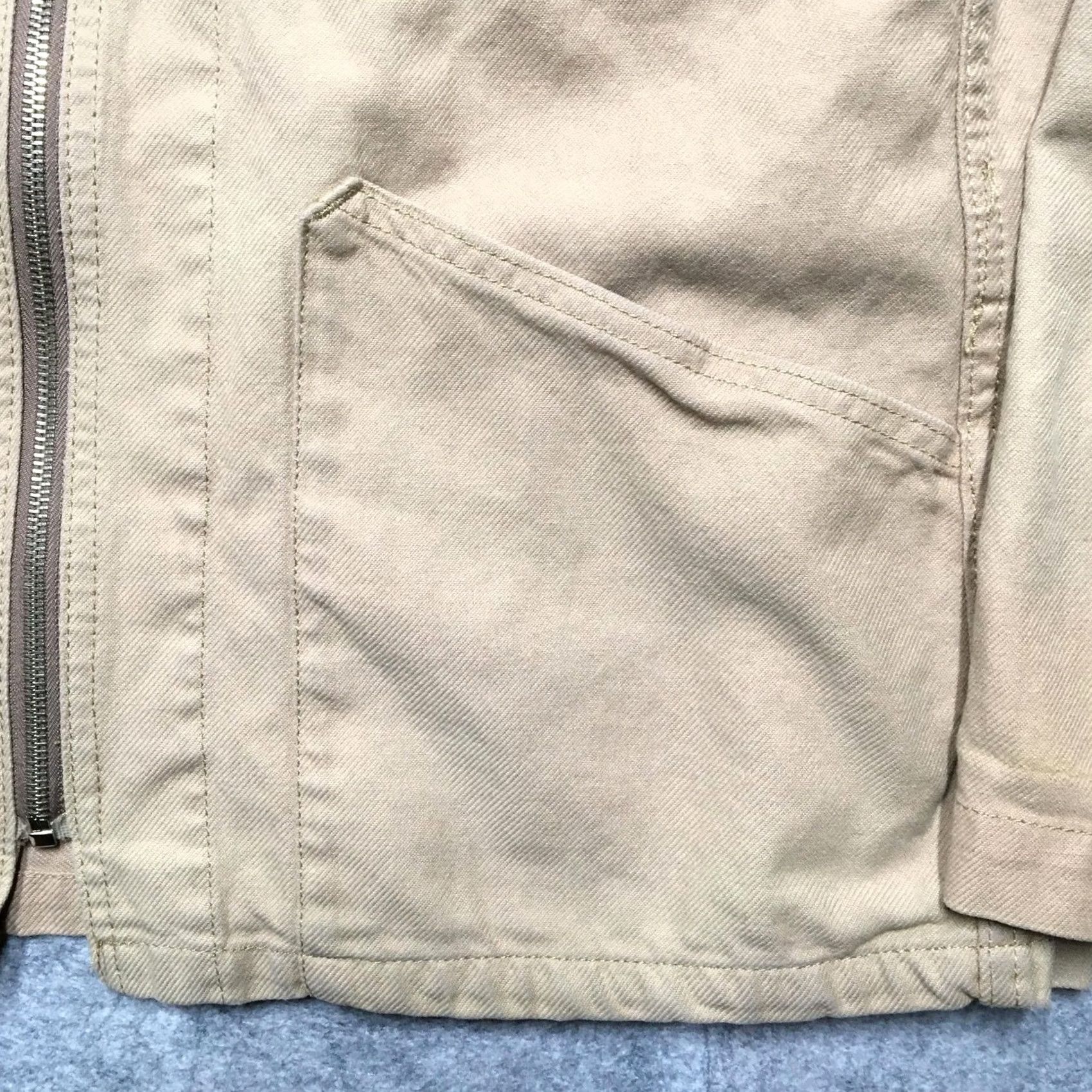 Zucca ZUCCA TRAVAIL Jacket Mens L Beige Twill Military Workwear Zip France Size US L / EU 52-54 / 3 - 3 Thumbnail