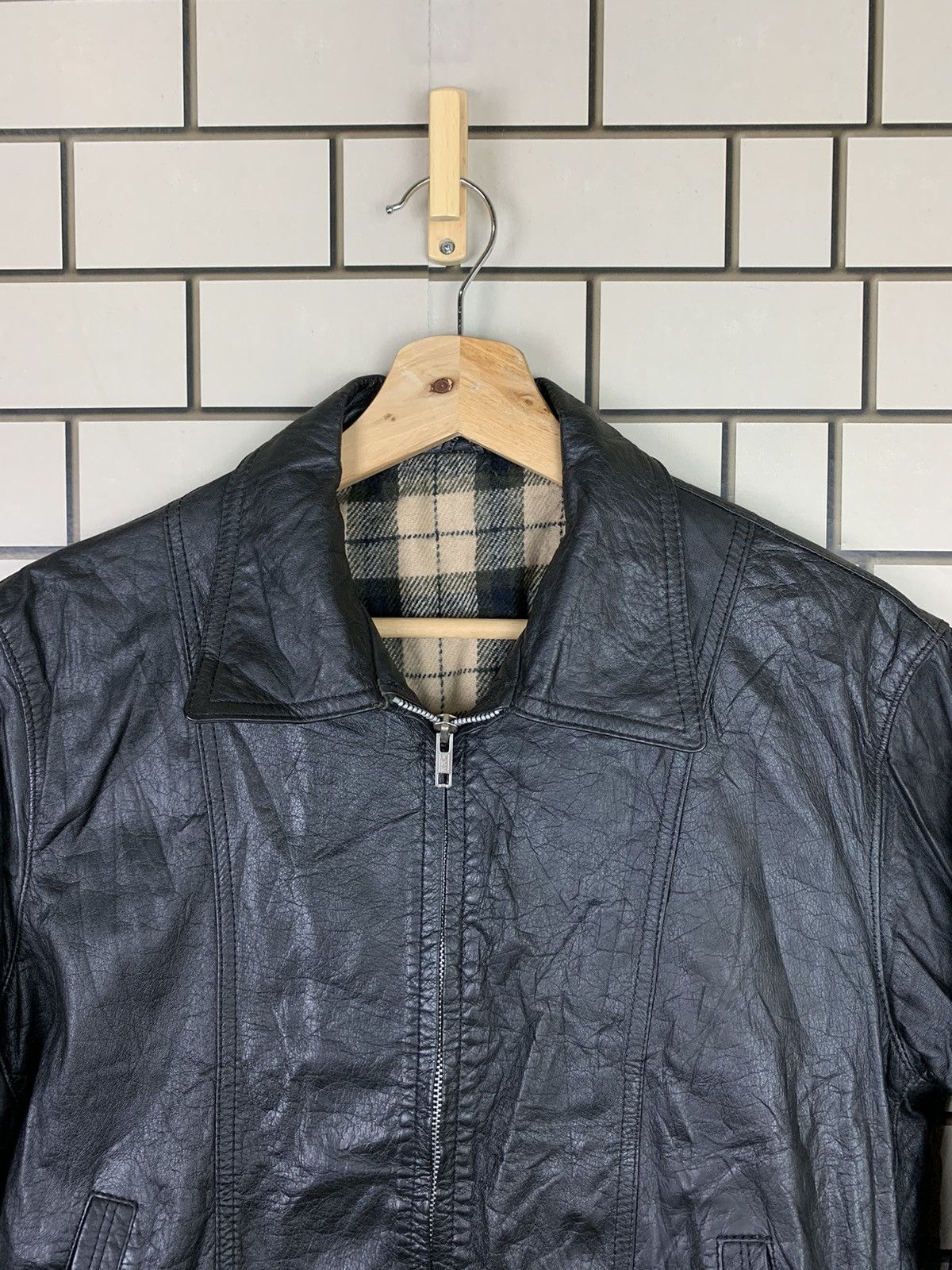 Japanese Brand Vintage Japanese Brand Leather Bomber Jacket Size US M / EU 48-50 / 2 - 4 Thumbnail