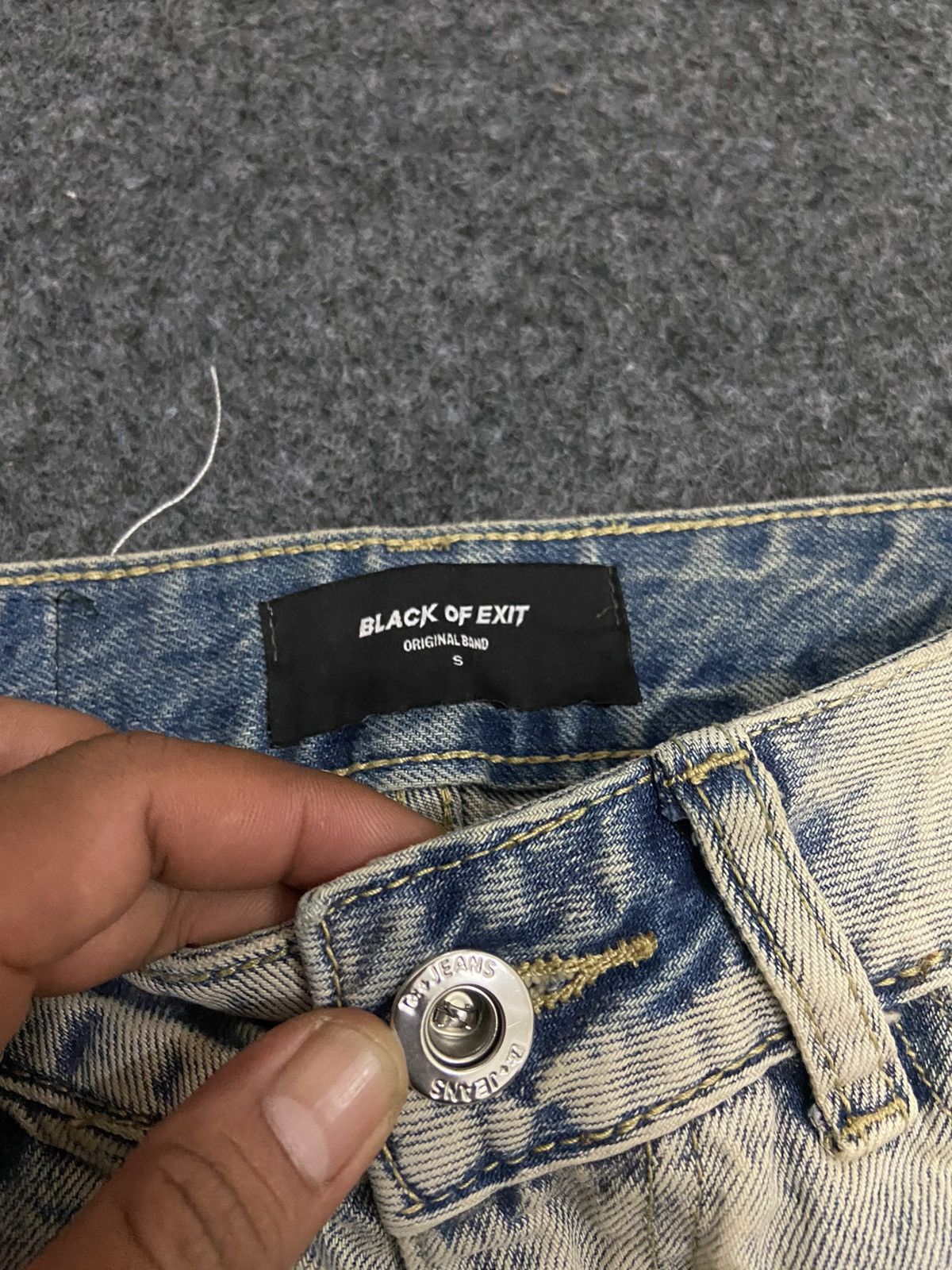 Hysteric Glamour × If Six Was Nine × Le Grande Bleu (L.G.B.) Black of exit denim pants desetresed rider Size US 27 - 10 Thumbnail
