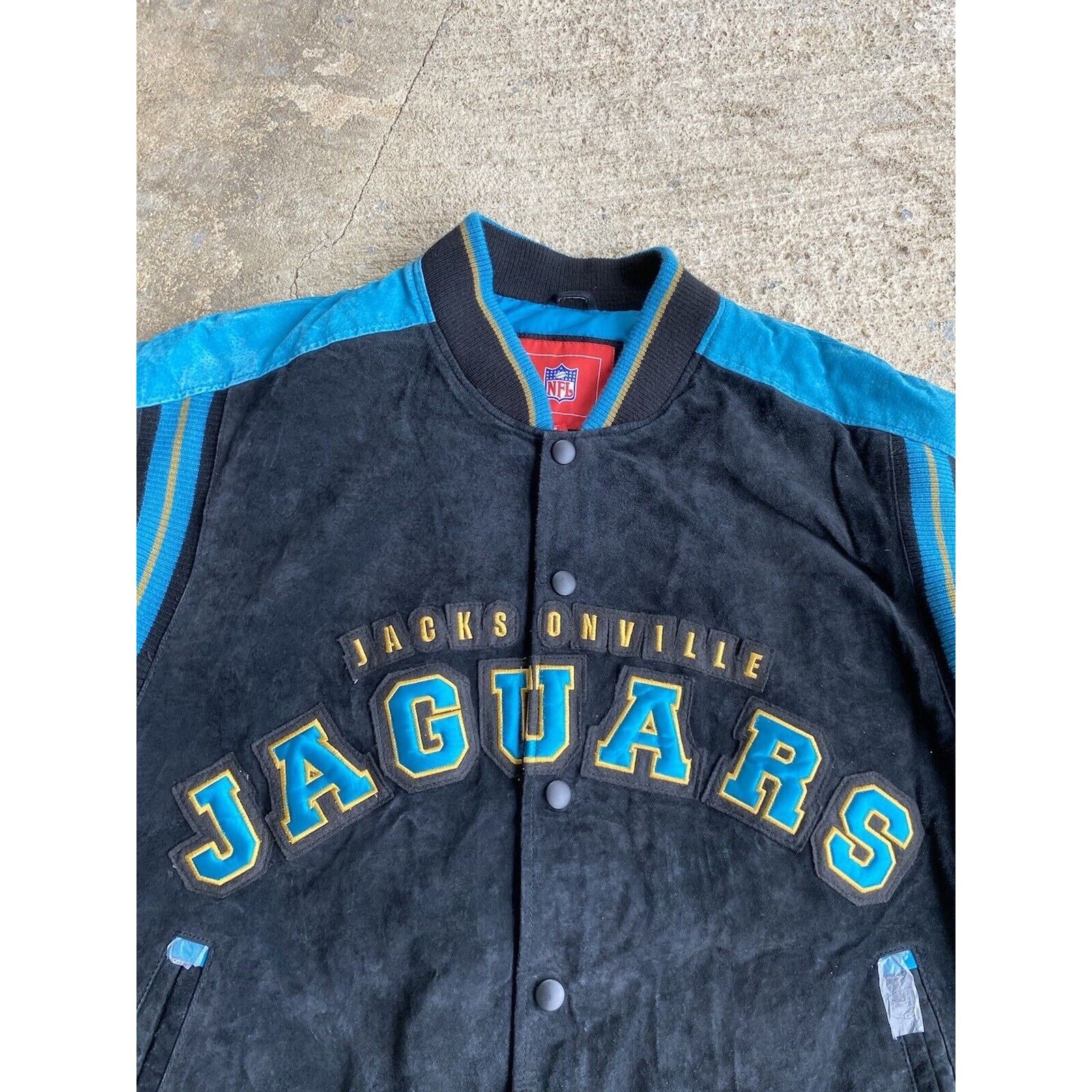 NFL Vintage Y2K Jacksonville Jaguars Jacket FAUX Leather XL NWT Size US XL / EU 56 / 4 - 2 Thumbnail