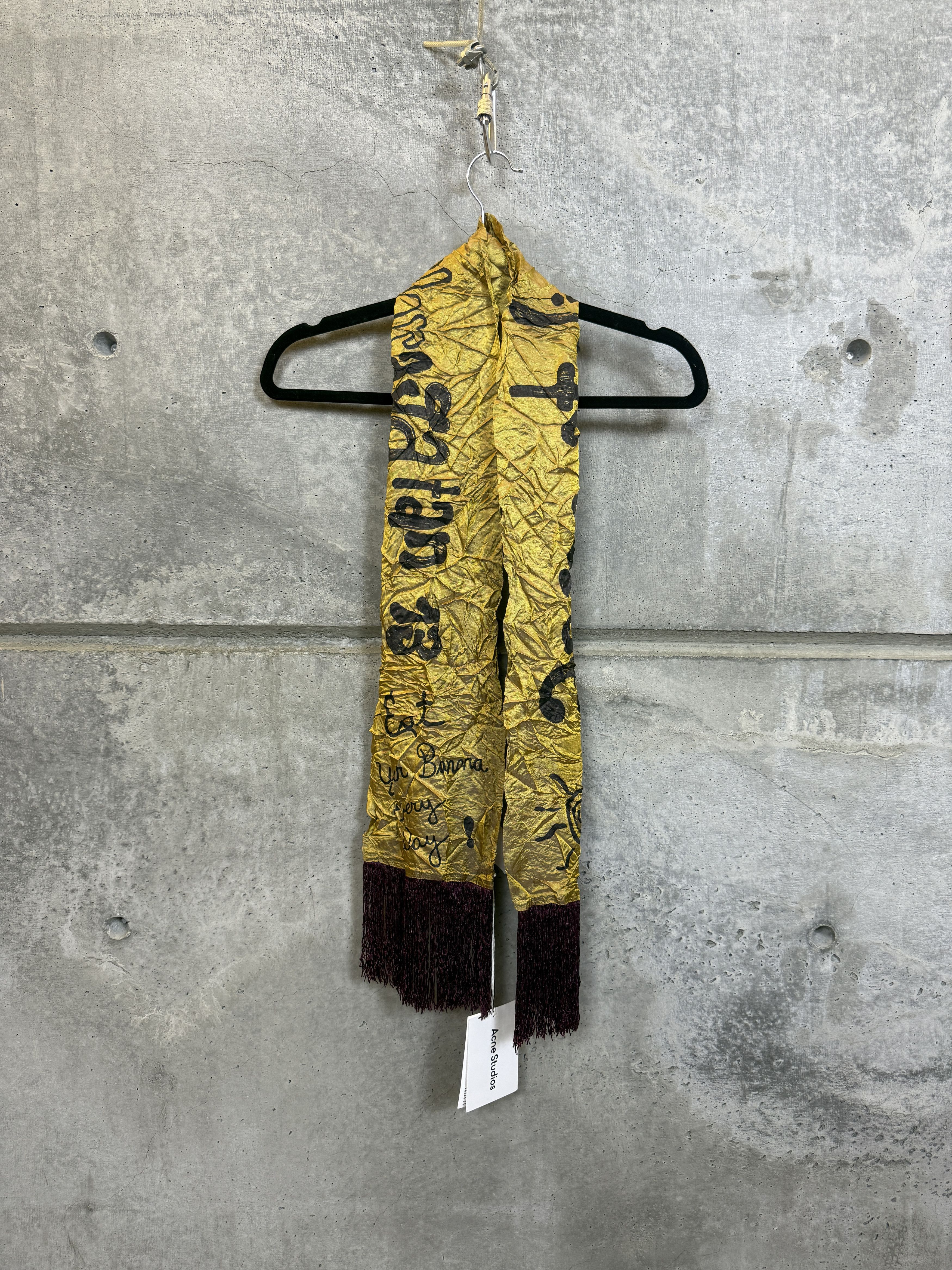 Acne Studios $320 Acne Studios Floragatan 13 Crinkle Scarf Size ONE SIZE - 3 Thumbnail