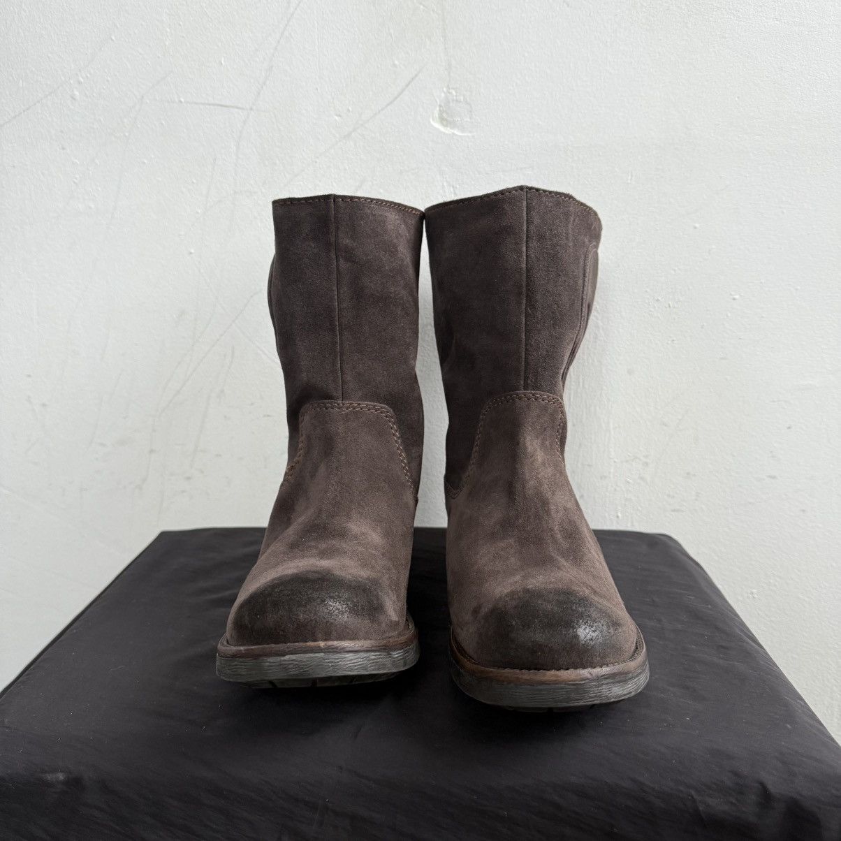 LIEBESKIND BERLIN Liebeskind Berlin Italy Split Suede Brown Ankle Boots Size US 10 / IT 40 - 4 Thumbnail