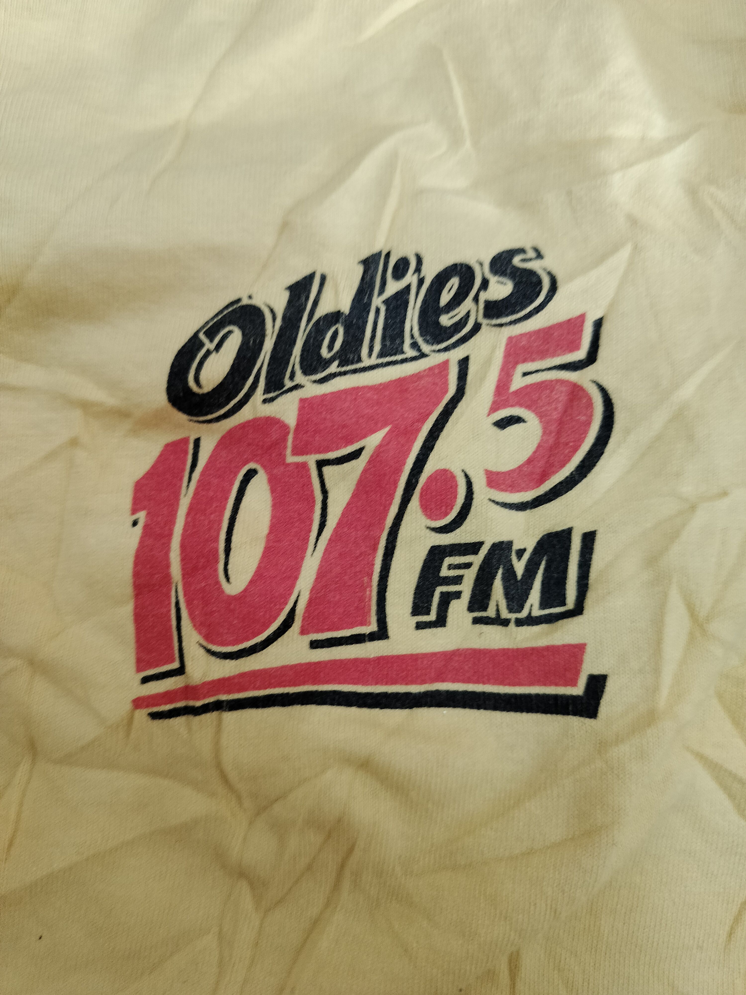 Fruit Of The Loom Vintage 90s Oldies 107.5 FM by Fruit of the loom Size US XL / EU 56 / 4 - 3 Thumbnail