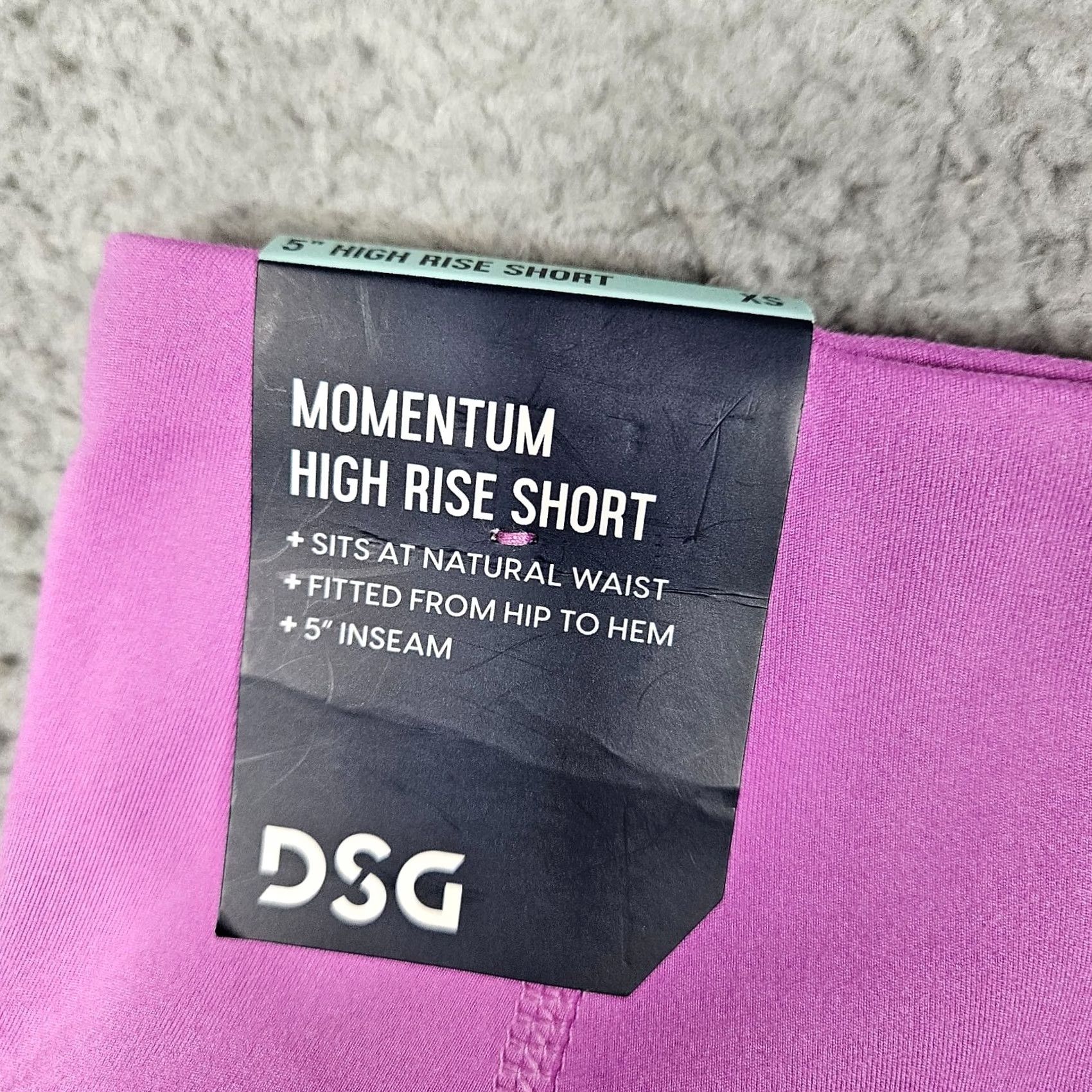 Vintage D&G Momentum High Rise Dark Pink Stretch Fitted 5" Lilac Fields Short XS NEW Womens Shorts Skimmer Stretch Activewear Casual Brand: D&G Size 26" / US 2 / IT 38 - 6 Thumbnail