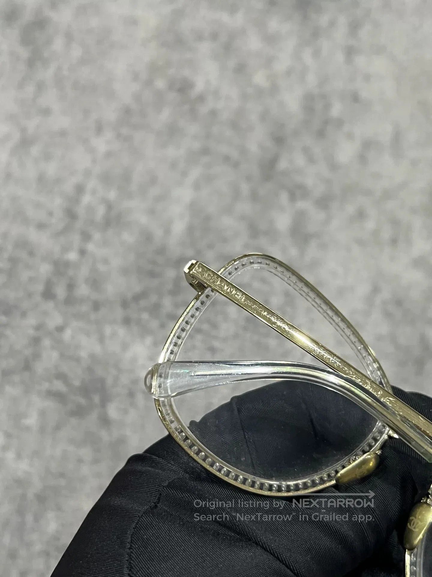 Chanel Chanel Diamond-Embellished Frame Glasses. Size ONE SIZE - 4 Thumbnail