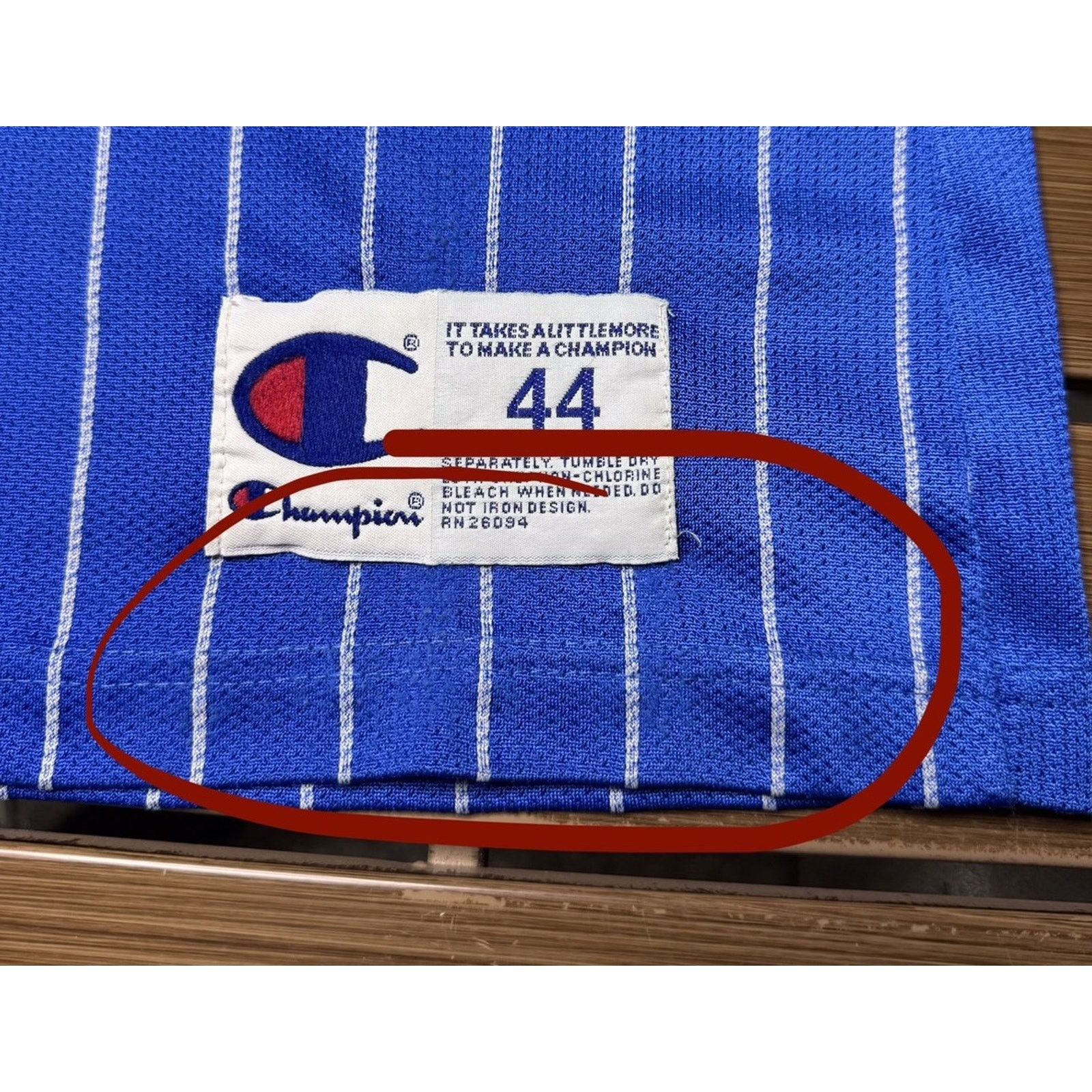 Champion Vintage Champion Orlando Magic Hardaway Blue Jersey 44 90s Size US L / EU 52-54 / 3 - 7 Thumbnail