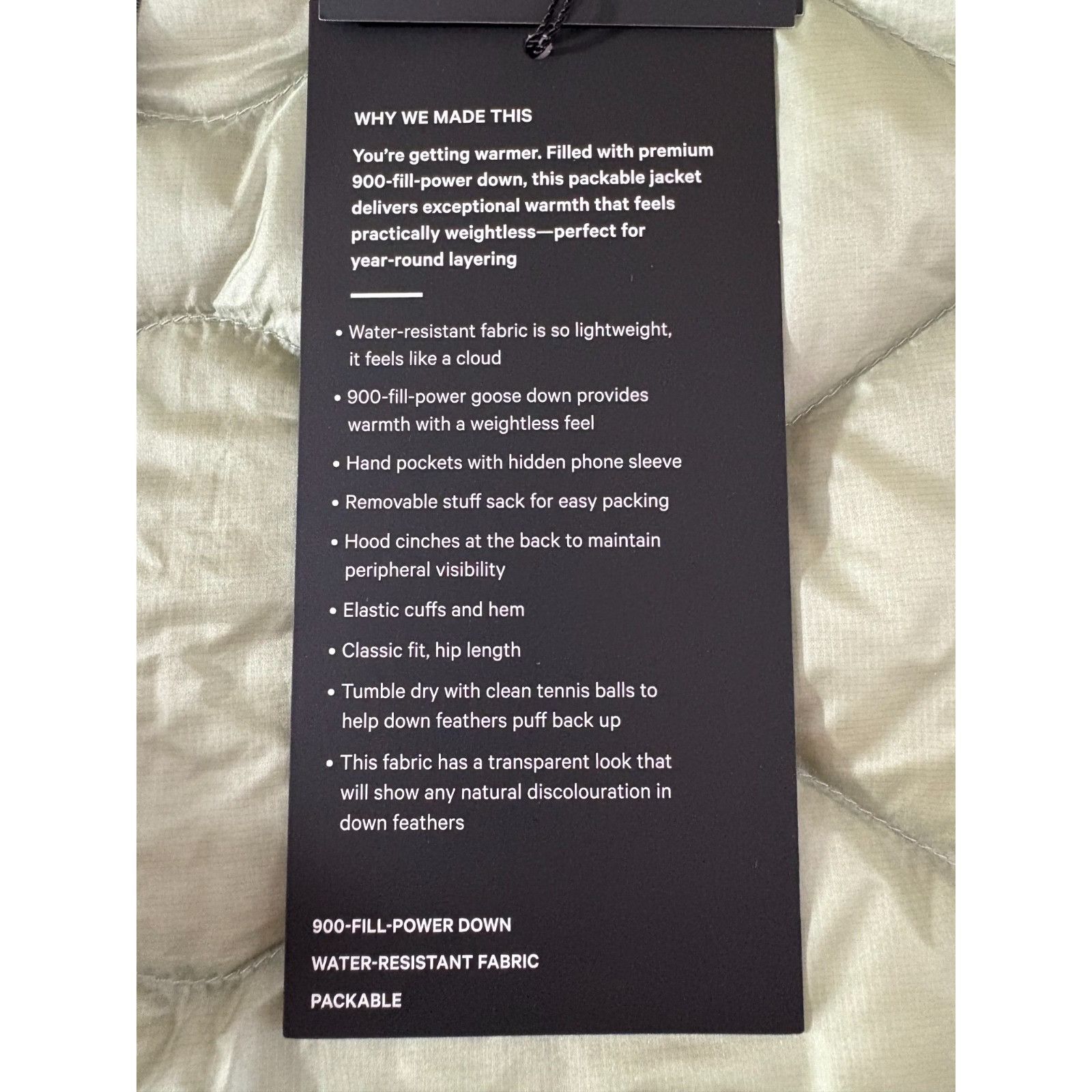Lululemon Lululemon Featherweight 900 Down Quilted Hooded Jacket Sz L Size US L / EU 52-54 / 3 - 5 Thumbnail