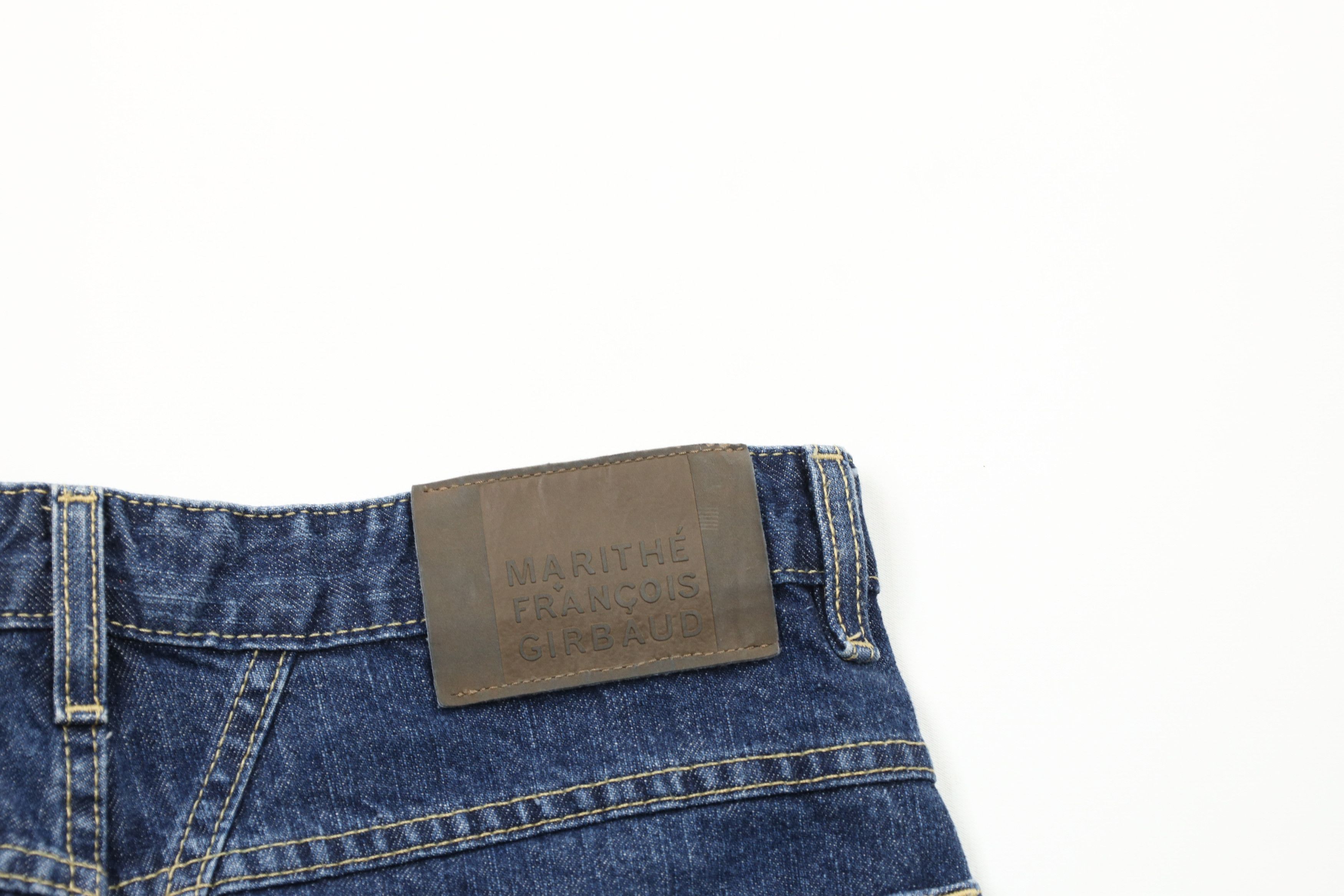 Marithe + Francois Girbaud × Vintage Vintage 90s Marithe Francois Girbaud Baggy Denim Jean Shorts Size US 32 / EU 48 - 12 Thumbnail