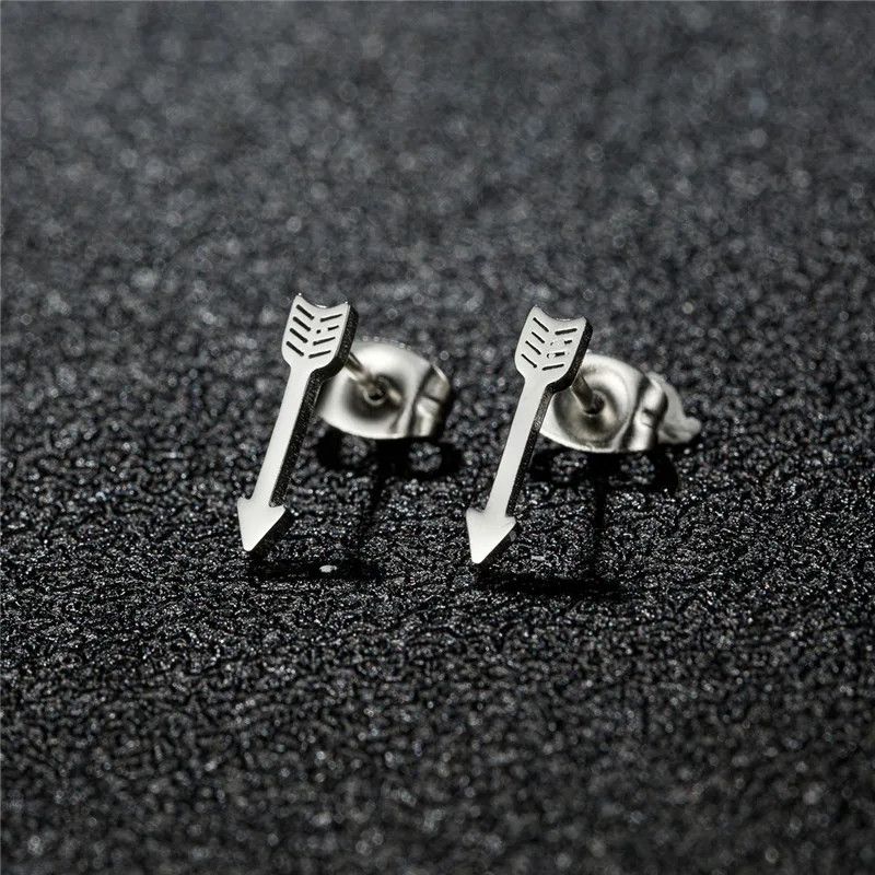 Jewelry Arrow Cupid Mini Stud Earrings Charm Earring Gift Size ONE SIZE - 1 Thumbnail