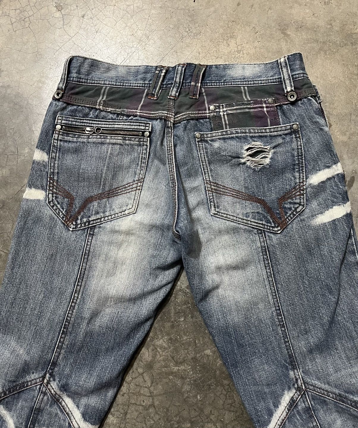 If Six Was Nine Japanese Nicole hideways distressed faded punk jeans Size US 31 - 9 Thumbnail