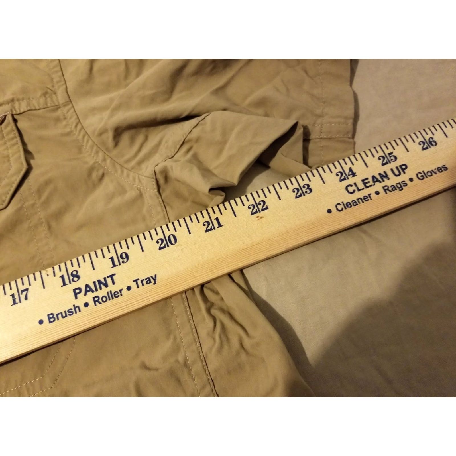 Vintage REI Mens Cotton Button-Up Shirt L Beige Short Sleeve Size 42R - 5 Thumbnail