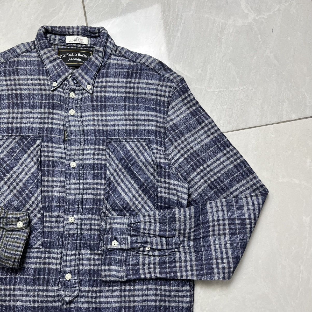 Blue Blue Japan The black is brown albini best cotton flannel shirt Size US M / EU 48-50 / 2 - 9 Thumbnail
