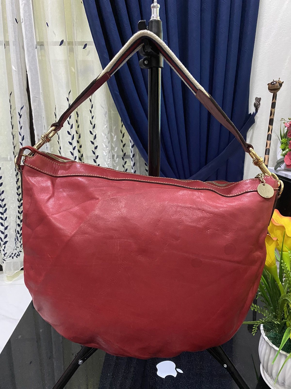 Gucci × Vintage Vintage Gucci Web Hobo Bag Size ONE SIZE - 3 Thumbnail