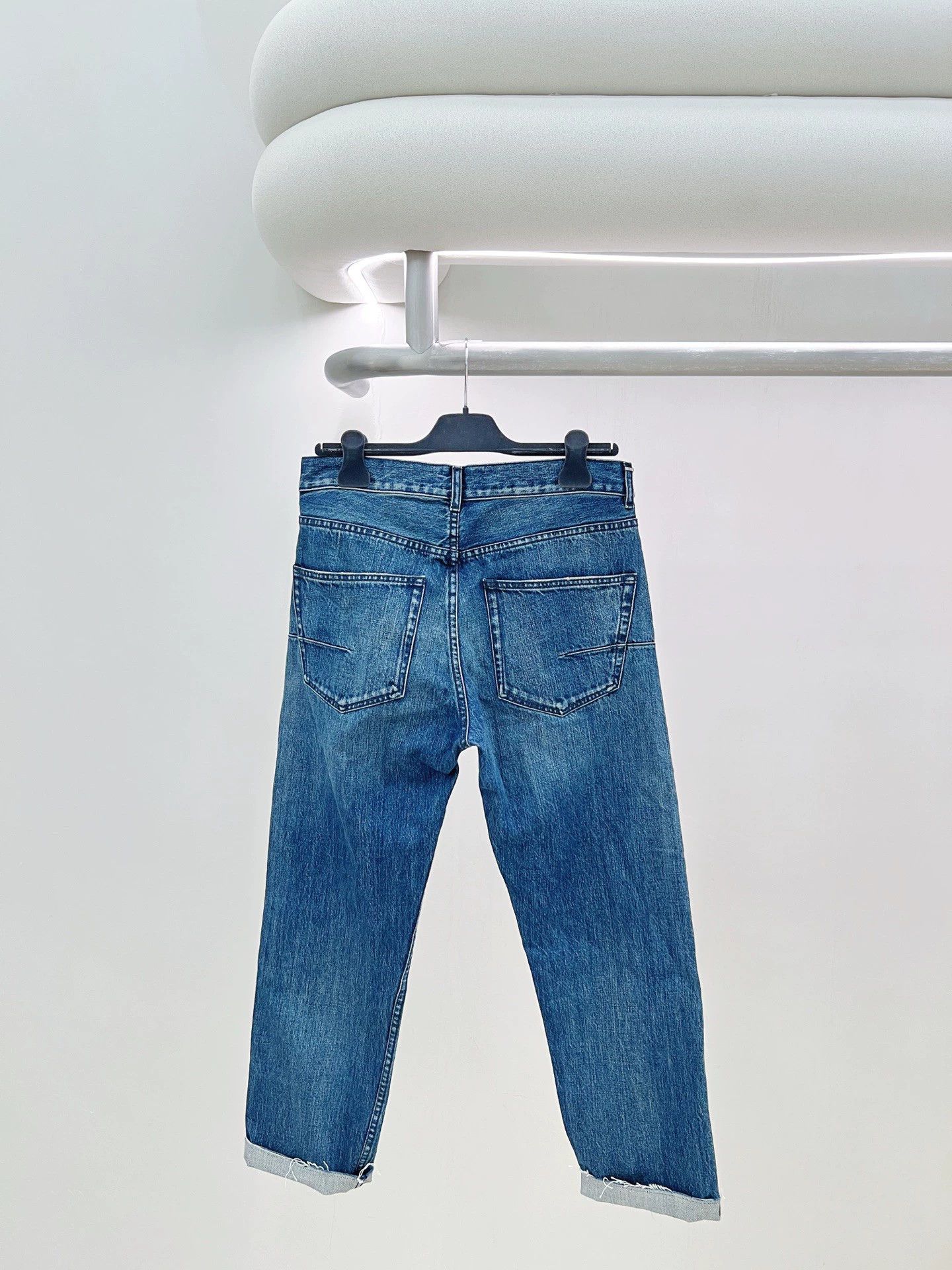 Dior DIOR blue cuffed jeans 36 new Size 26" / US 2 / IT 38 - 2 Thumbnail