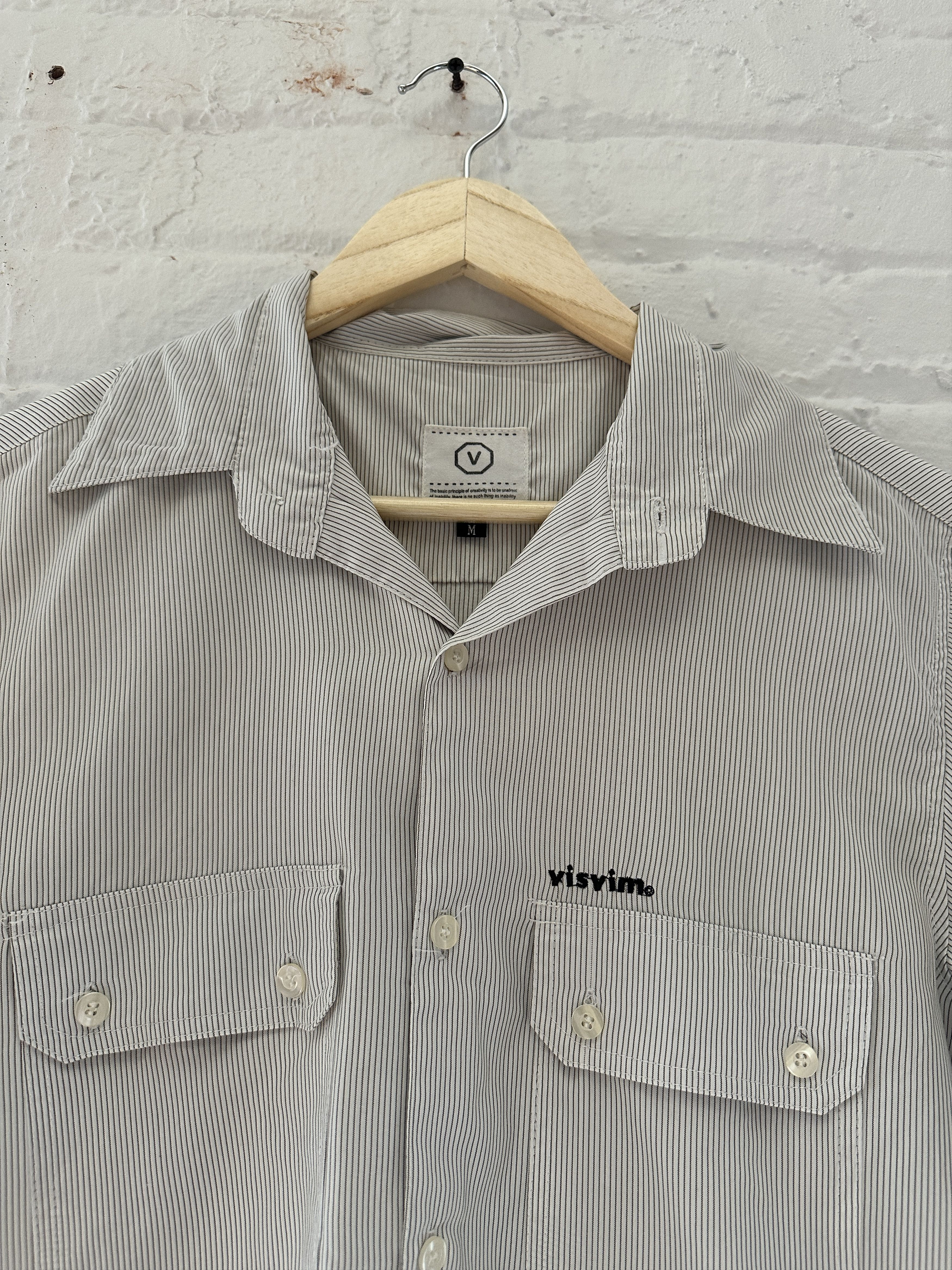 Visvim Visvim Striped Camp Collar Shirt Size US S / EU 44-46 / 1 - 2 Thumbnail