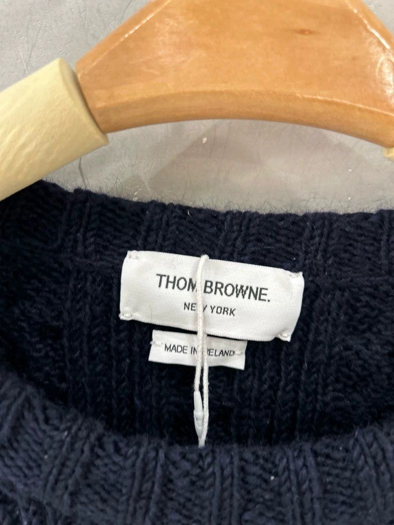 Thom Browne Thom Browne Navy blue knit top Size XS / US 0-2 / IT 36-38 - 5 Thumbnail