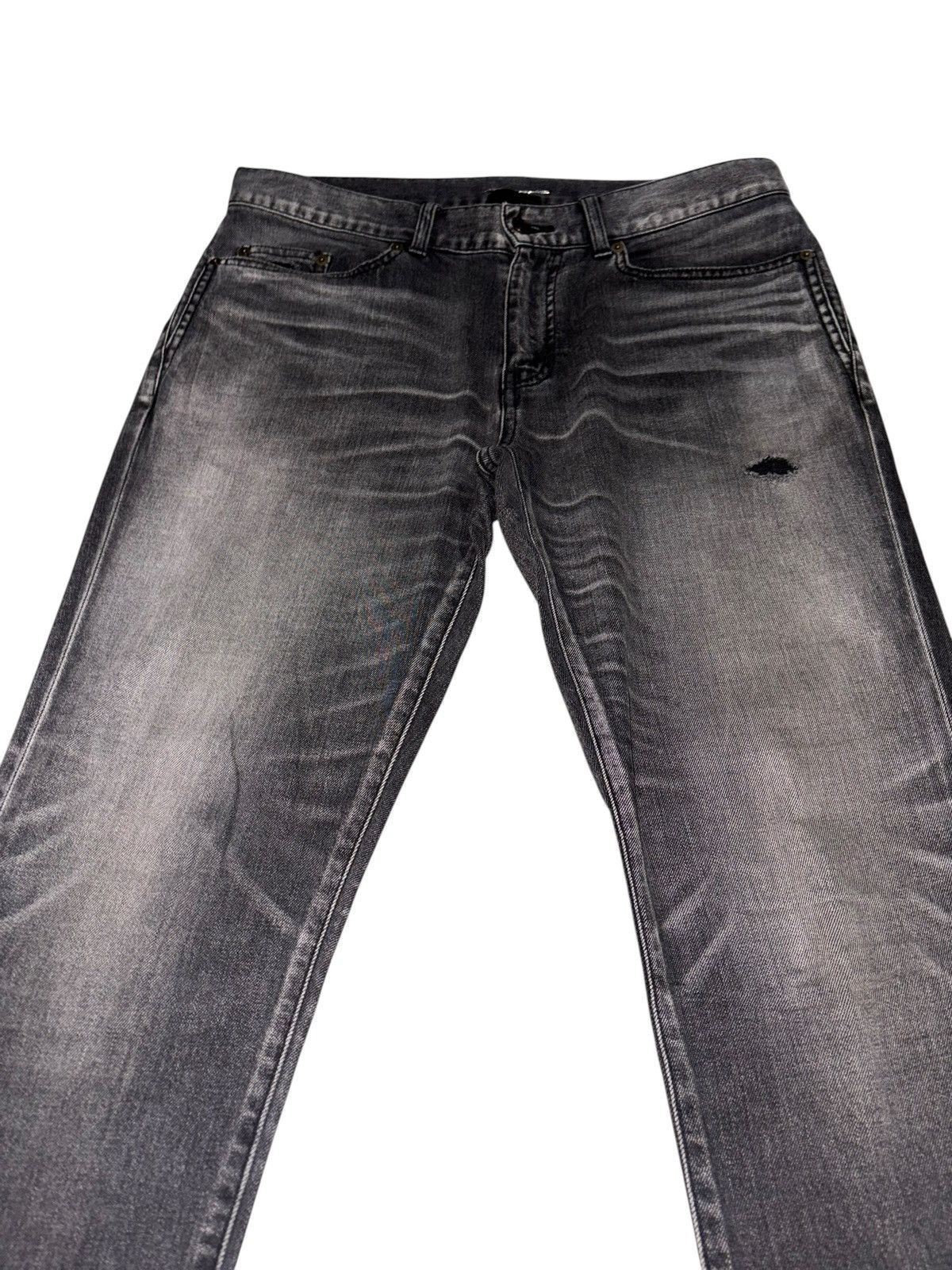 Saint Laurent Paris Saint Laurent Paris D02 Jeans Denim distressed whiskered vtg Size US 34 / EU 50 - 3 Thumbnail