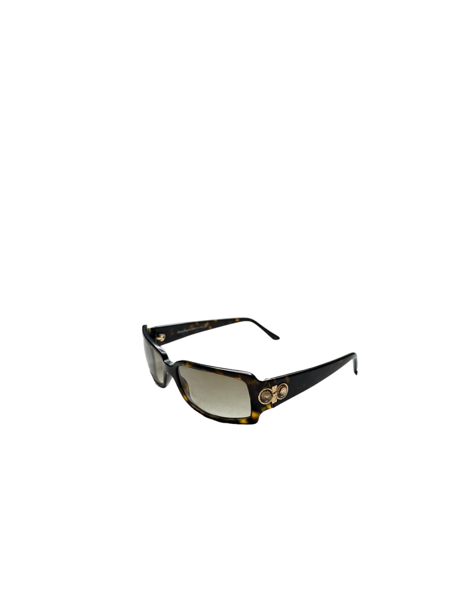 Salvatore Ferragamo Ferragamo Icon Logo Swarovski Stoned Sunglasses Size ONE SIZE - 1 Thumbnail