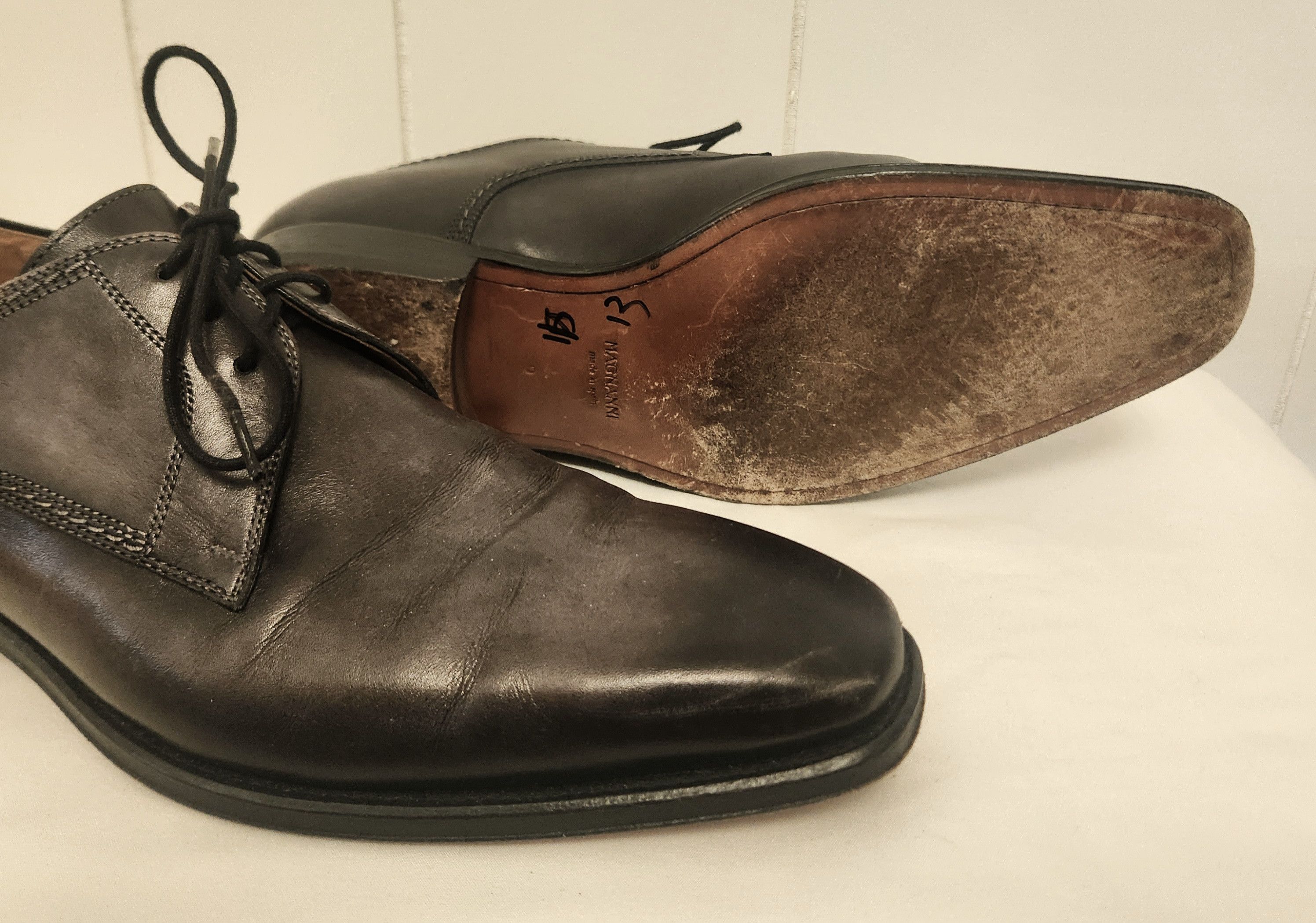 Magnanni Magnanni grey shoes 10 men's leather lace up Size US 10 / EU 43 - 8 Thumbnail