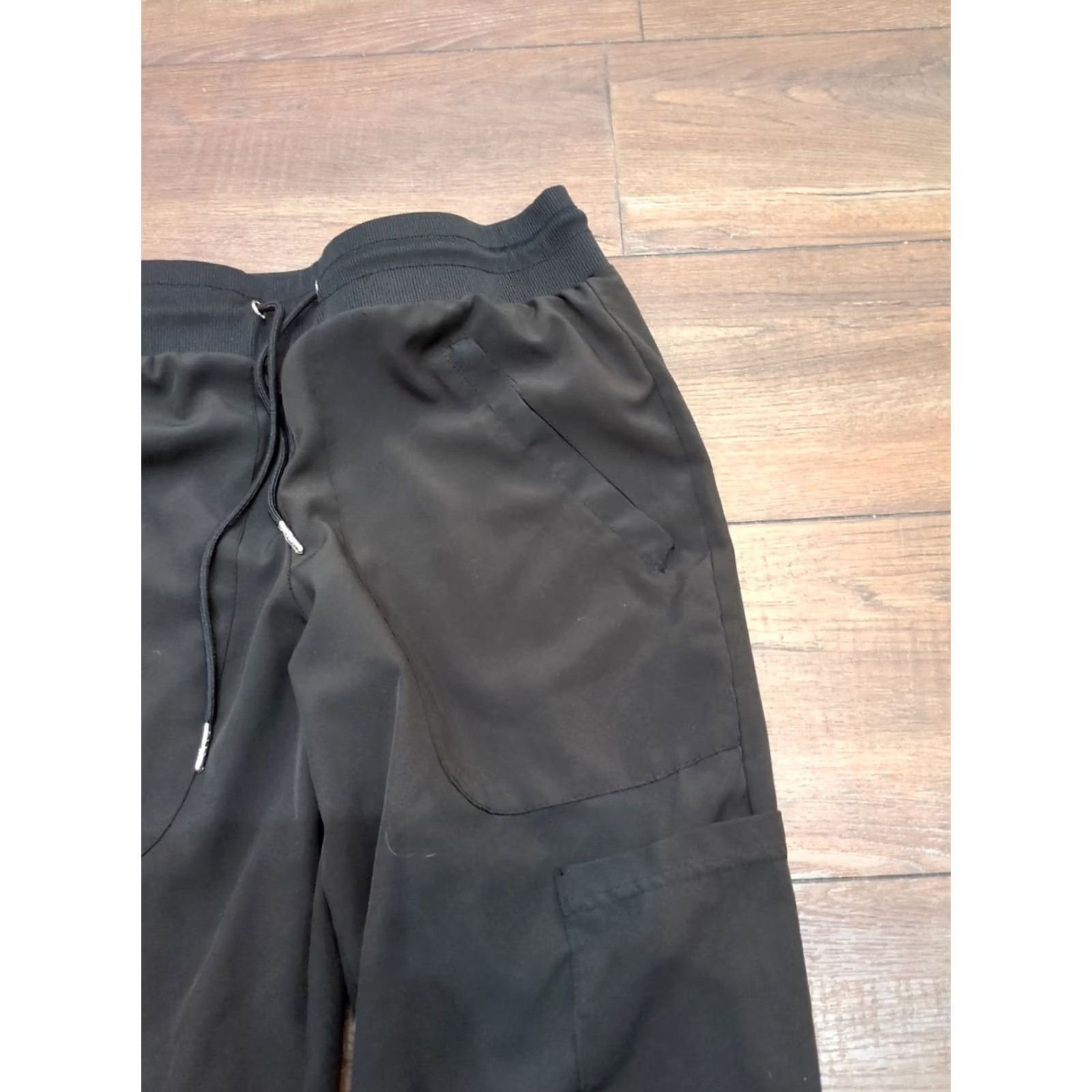 Vintage Thalia Sodi Cargo Pull On Scrubs Ankle Pants Bluish Gray Women S Small Pants Size 28" / US 6 / IT 42 - 4 Thumbnail