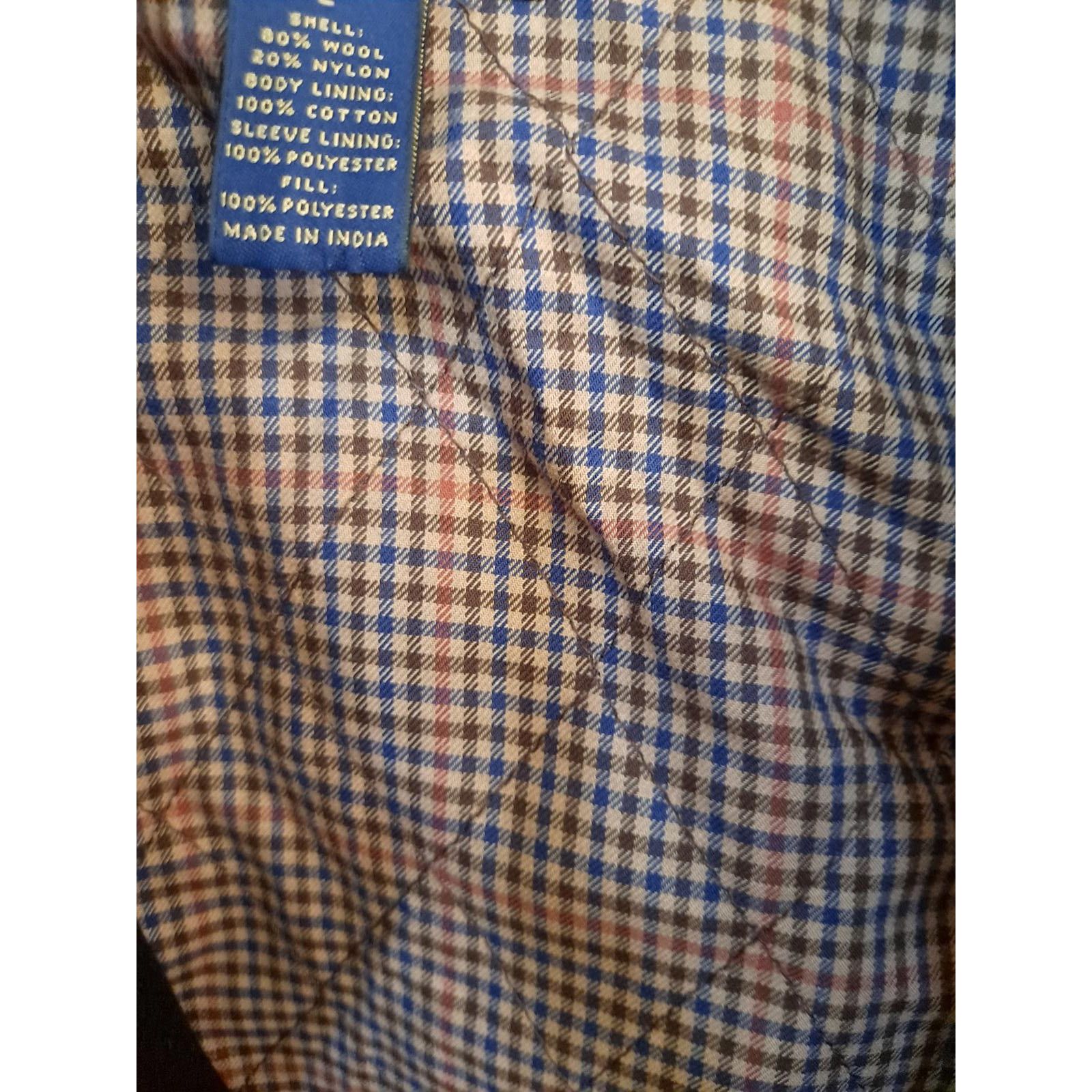 Brooks Brothers Brooks Brothers Wool Blend Black Overcoat with Plaid Quiltin Size US L / EU 52-54 / 3 - 5 Thumbnail