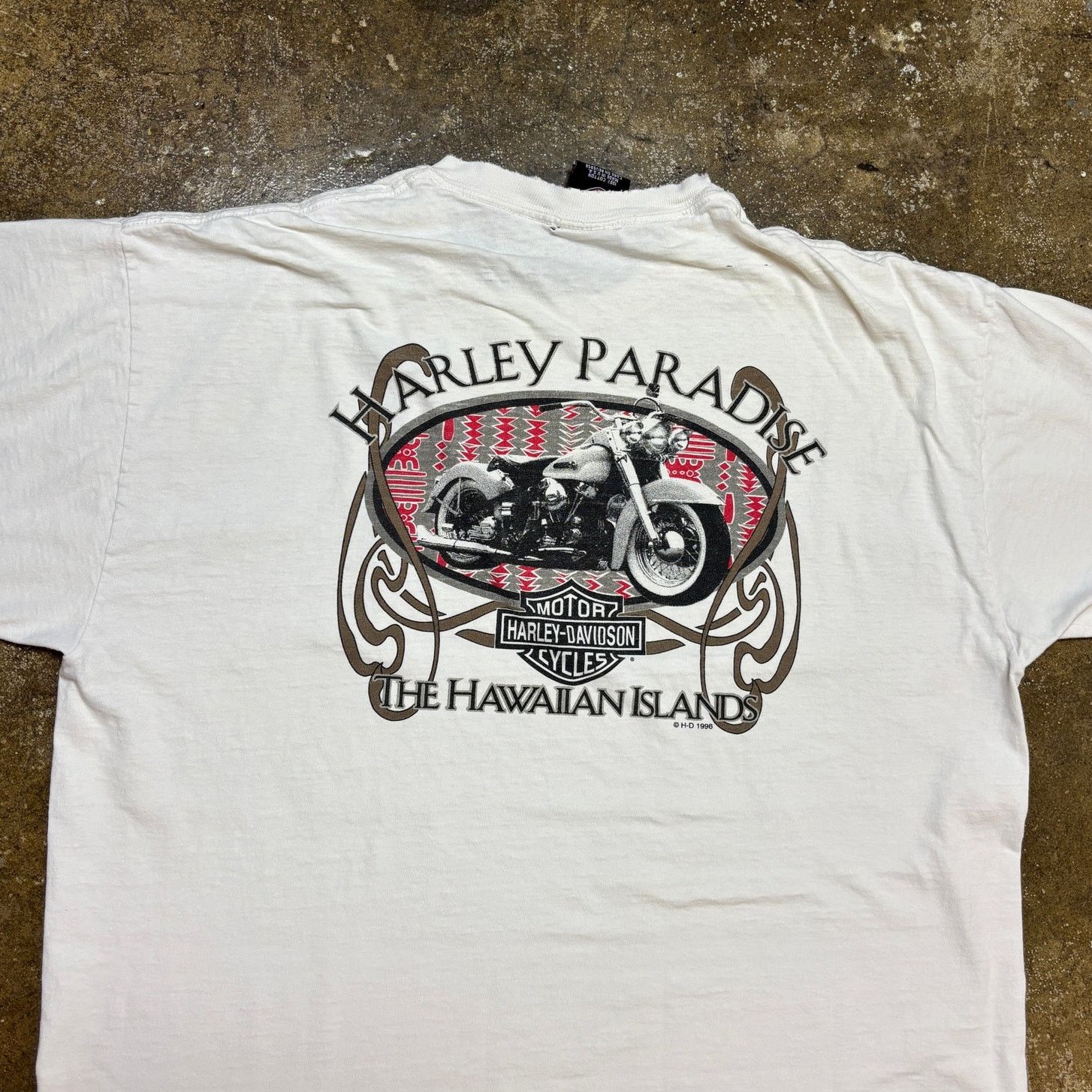 Harley Davidson × Vintage Vintage 90s Harley Davidson Paradise Hawaii Shirt Men's L Size US L / EU 52-54 / 3 - 2 Thumbnail