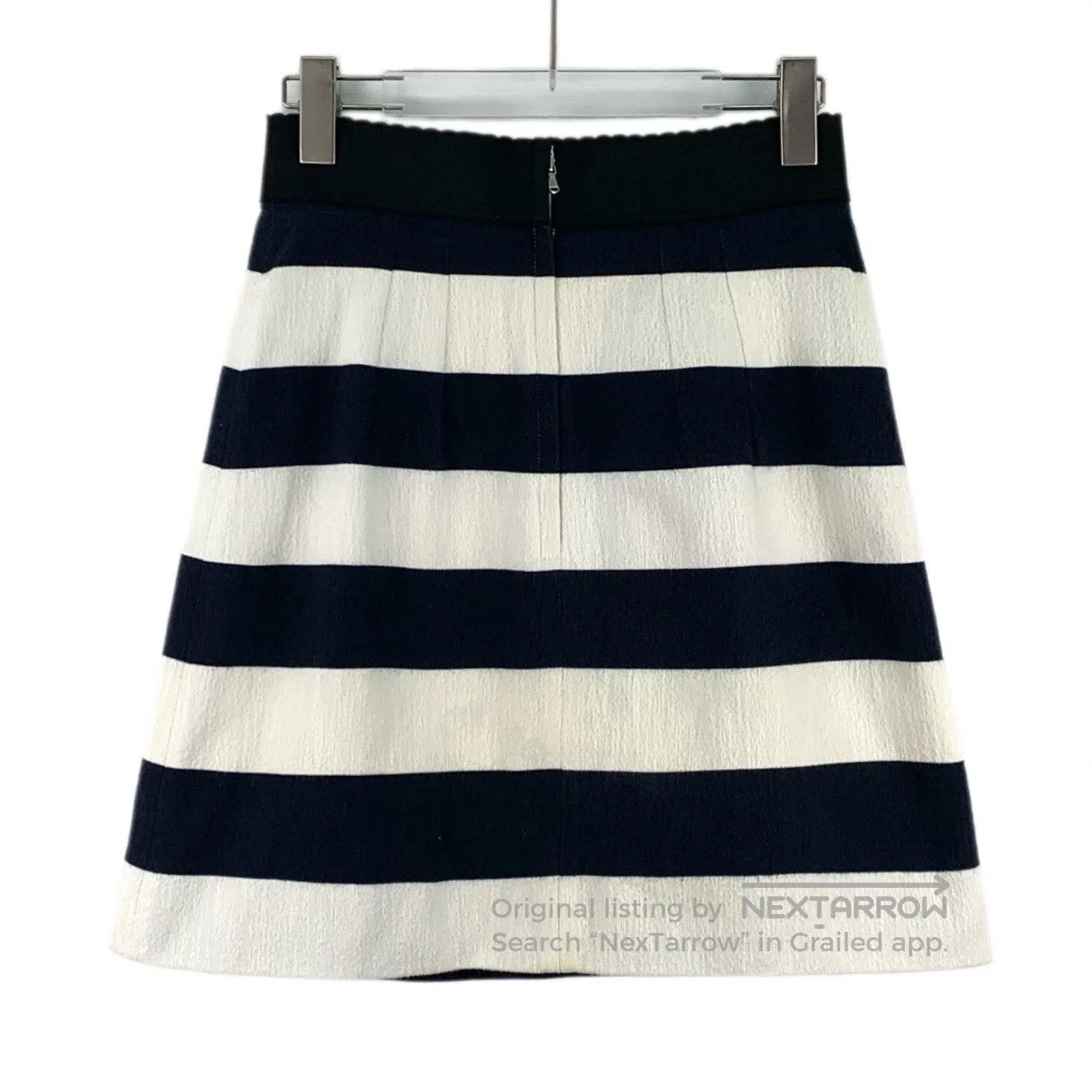 Dolce & Gabbana Dolce Gabbana Striped Cotton Skirt. Size 39" - 2 Thumbnail