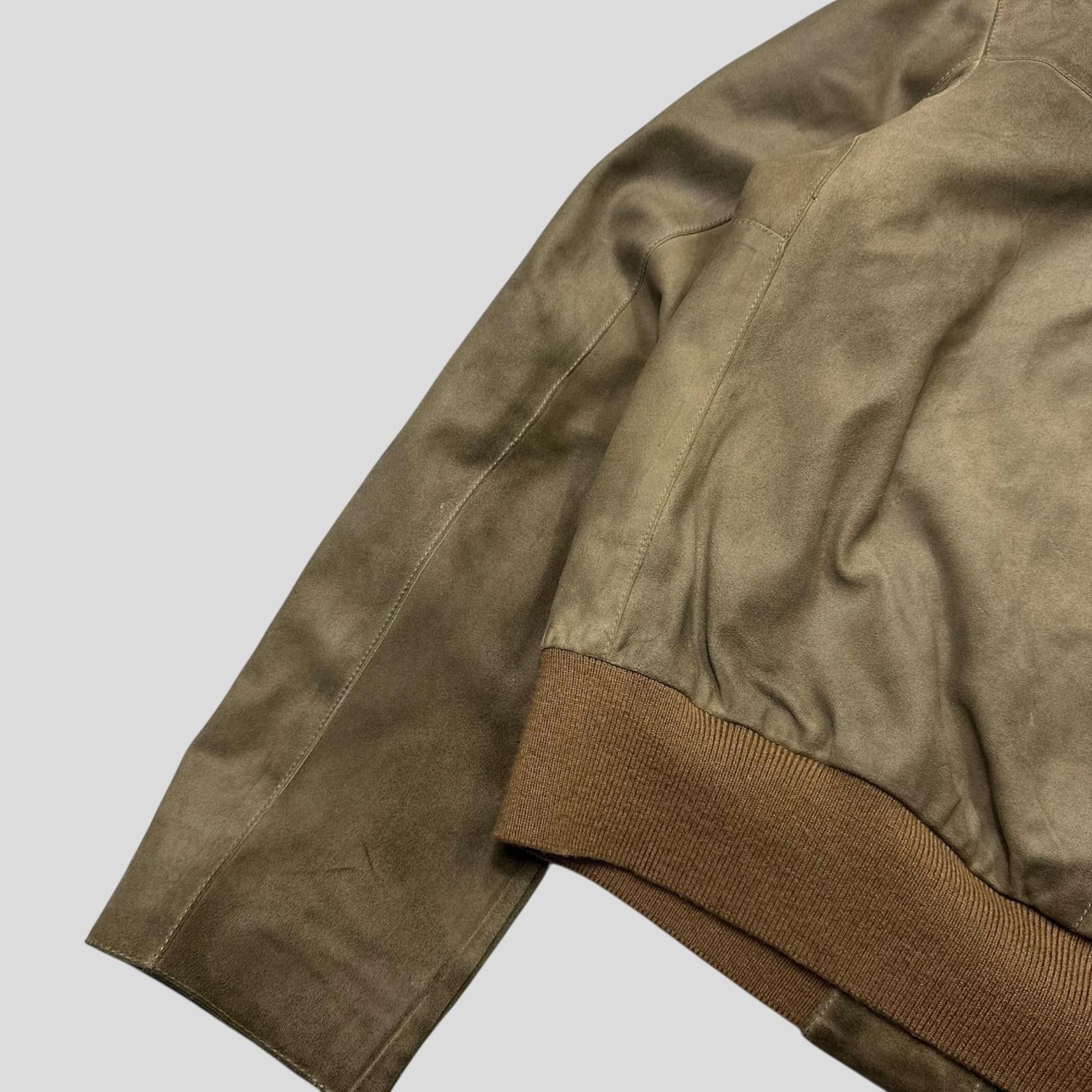 Miu Miu Miu Miu 00’s Suede Leather Cropped Work Jacket - IT50 (M/L) Size US M / EU 48-50 / 2 - 8 Thumbnail