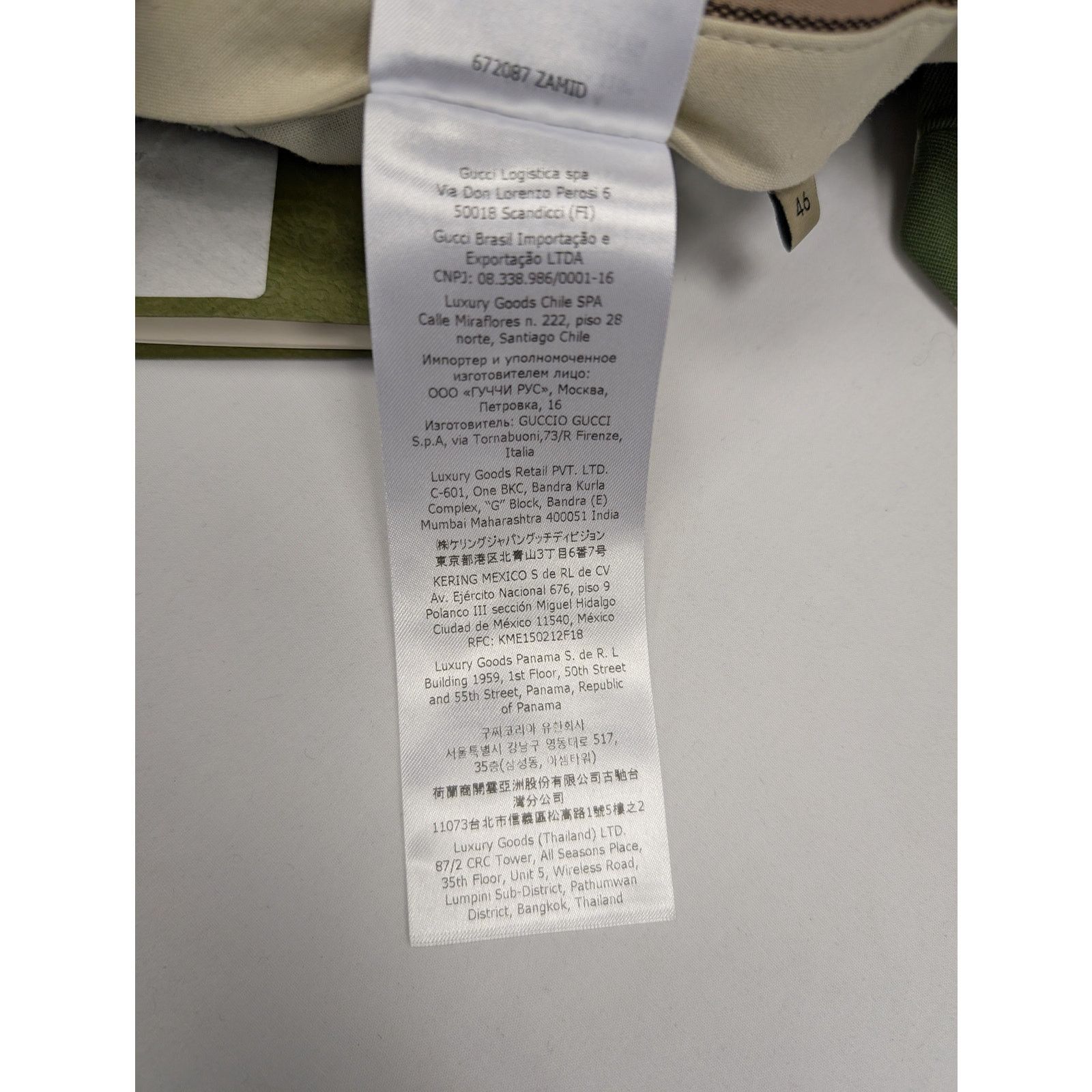 Gucci o1rshd1 Aria Pant English Wool Gabardine Pants Sage Green Size US 30 / EU 46 - 15 Thumbnail