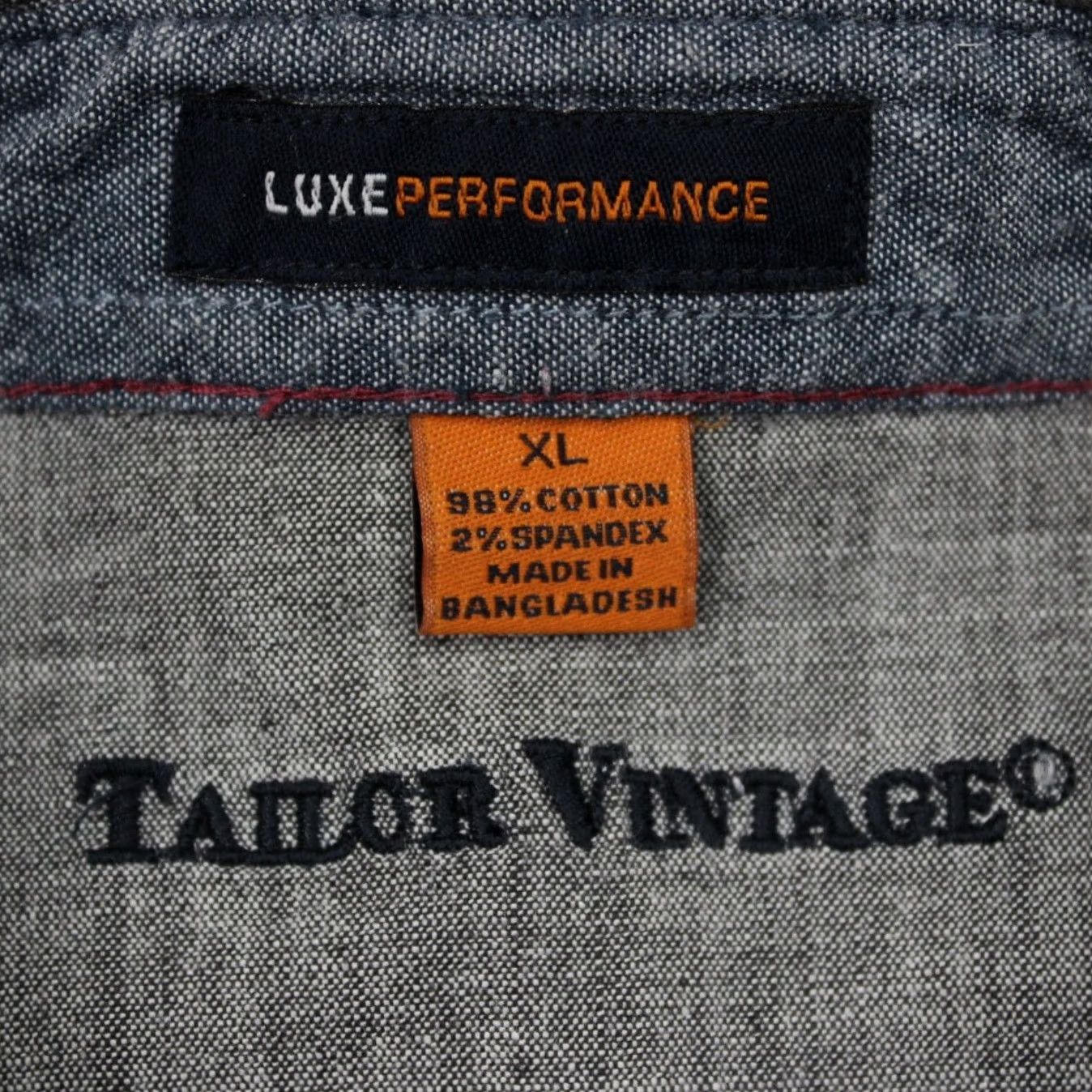 Vintage Tailor Vintage Shirt Adult XL Gray Long Sleeve Button-Up Shirt Size US XL / EU 56 / 4 - 6 Thumbnail