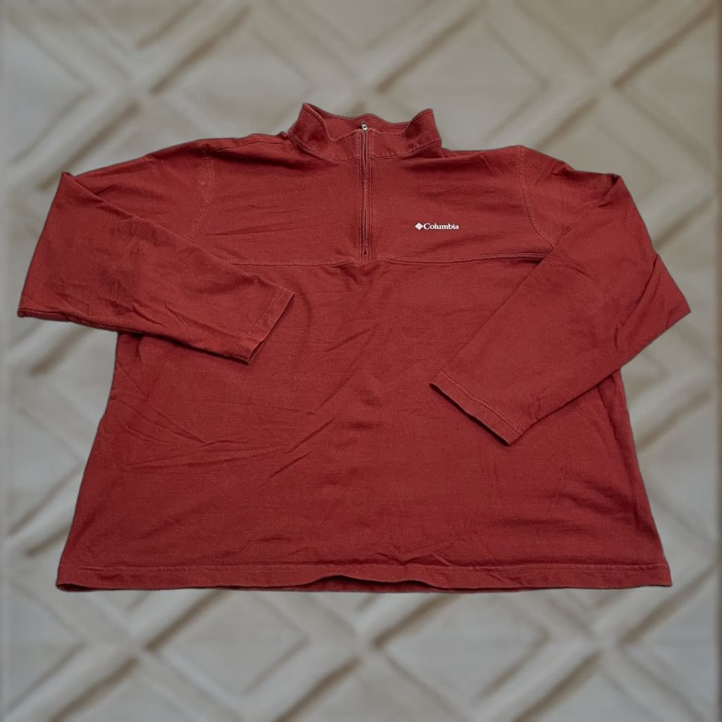 Vintage Columbia Omni Wick Sweatshirt Mens XXL Red 1/4 Zip Pullover Outdoor All Seasons Size US XXL / EU 58 / 5 - 1 Thumbnail