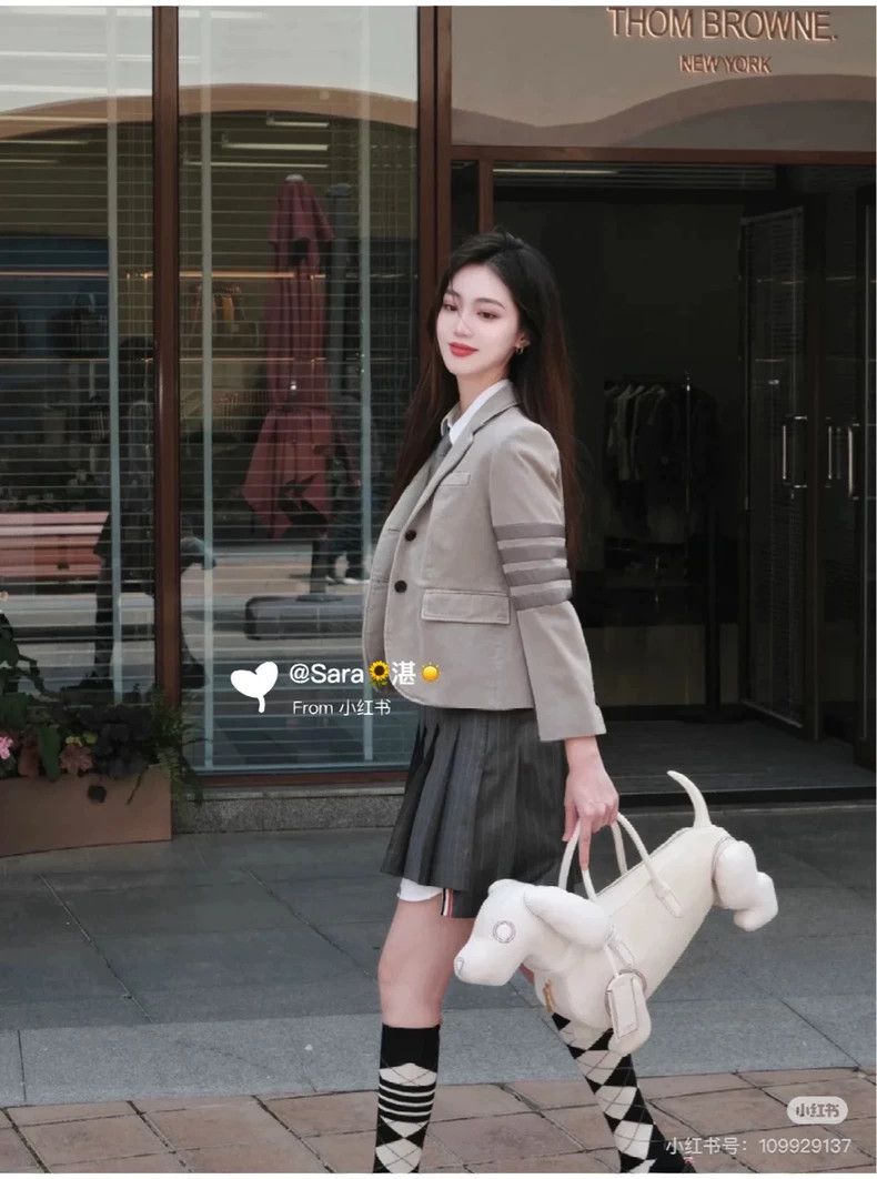 Thom Browne Thom Browne Gray collar long sleeve jacket Size XS / US 0-2 / IT 36-38 - 5 Thumbnail
