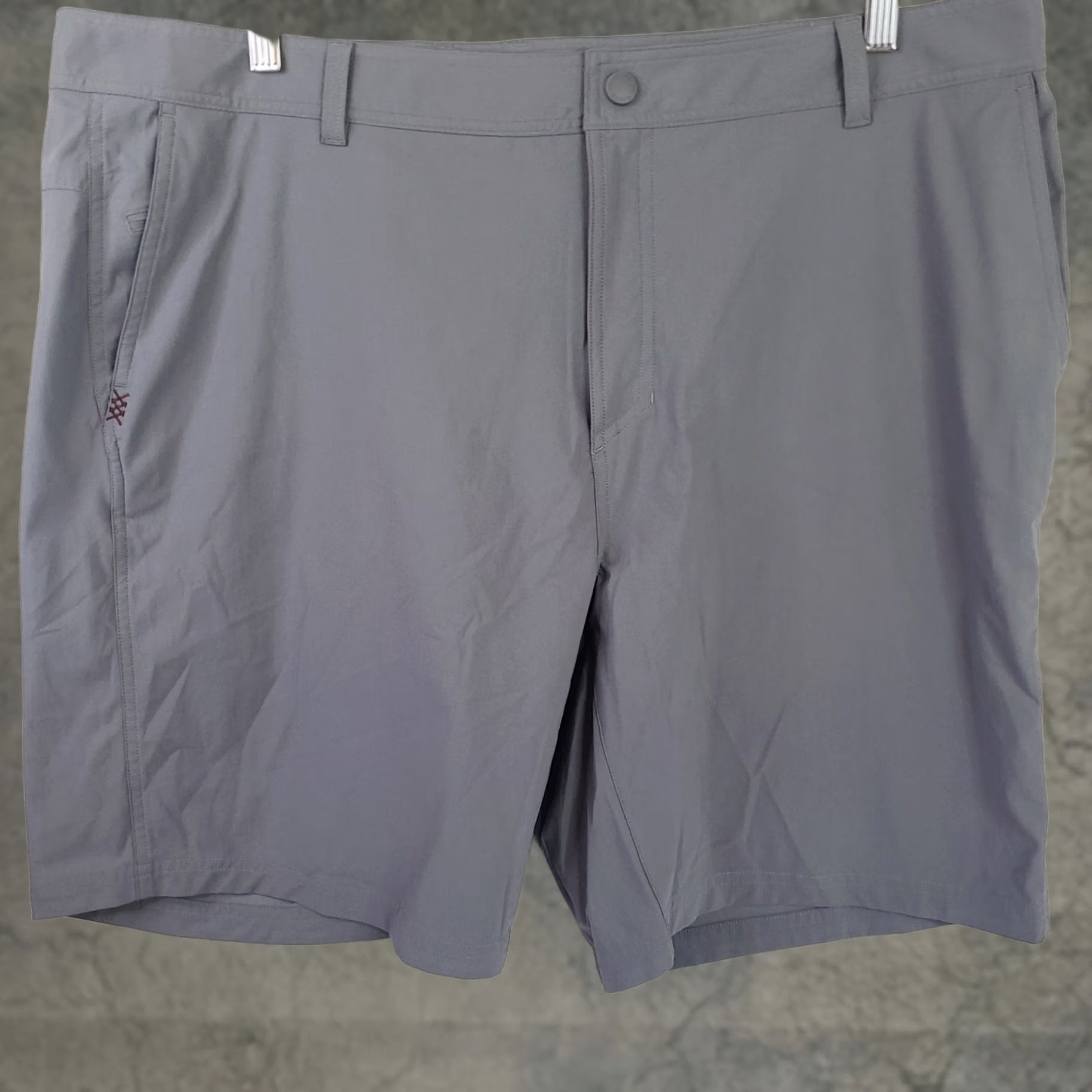 Rhone Rhone Mens Gray Flat Front Commuter Performance Shorts 41 Regular Inseam 9 Athletic Golf Casual Summer UV Protection Lightweight Stretch Chineo? Size US 41 - 1 Thumbnail