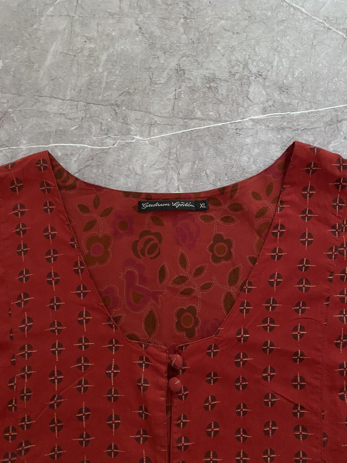 Designer × Gudrun Sjoden Gudrun Sjoden Geometric Cardigan 100% Organic Cotton Size XL Size XL / US 12-14 / IT 48-50 - 5 Thumbnail