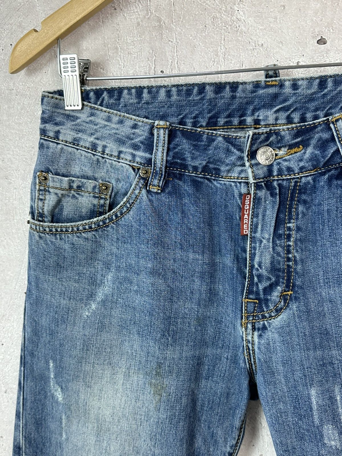 Dsquared2 D2 Dsquared2 Vintage Distressed Made in Italy Blue Jeans Size US 31 - 6 Thumbnail