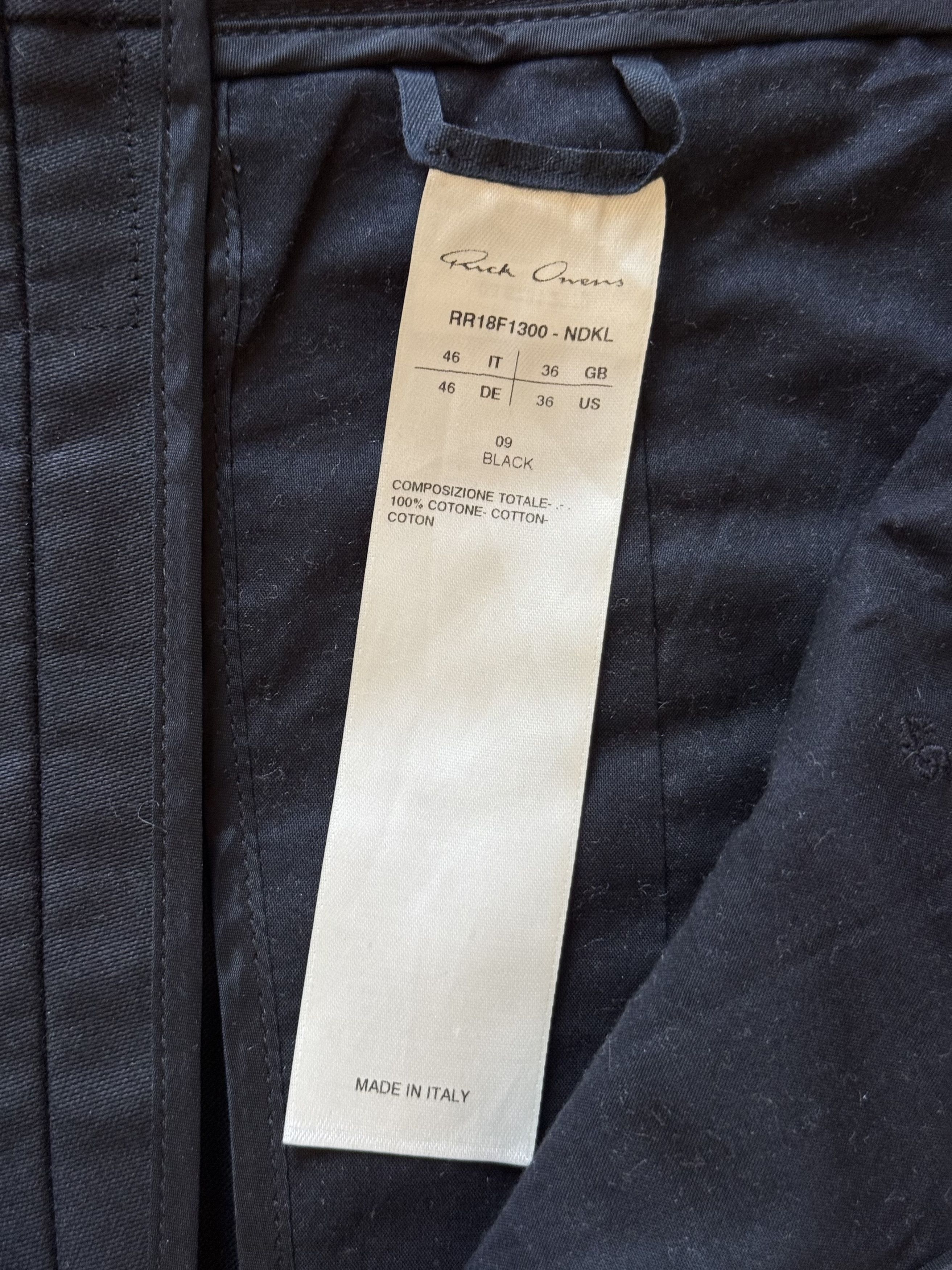Rick Owens SS18 Dirt runway cropped high-waist pants Size US 36 / EU 52 - 3 Thumbnail